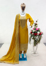 Designer Top-Pent & Dupatta With Moti Less Work