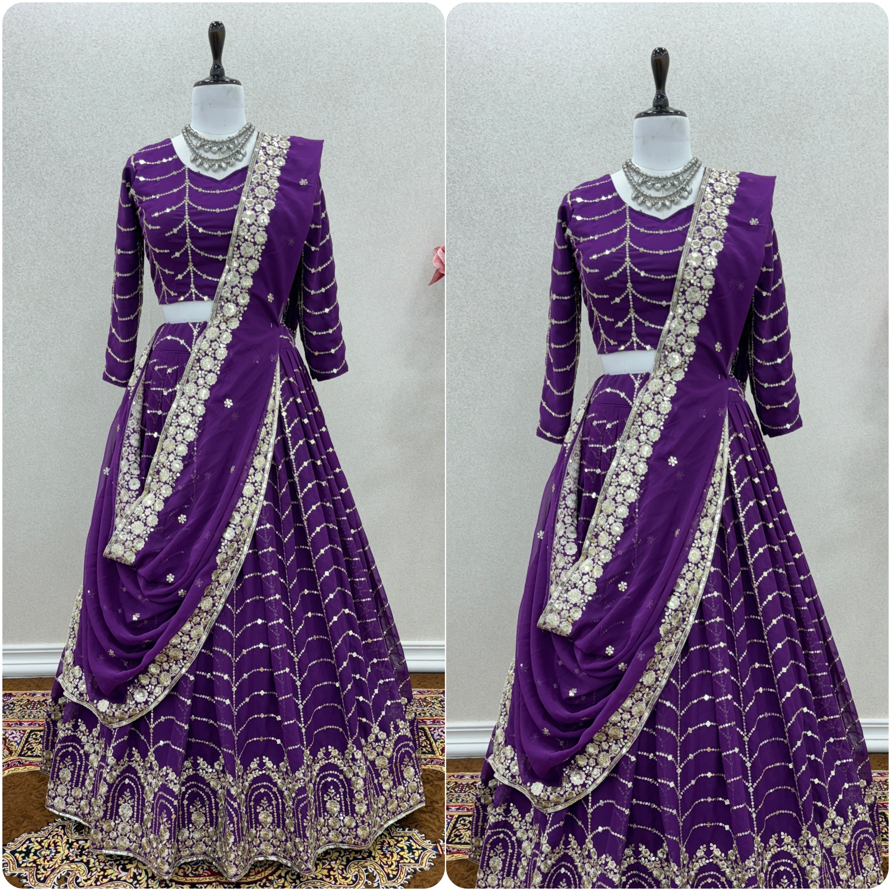 Designer Lehenga-Choli With Embroidery Sequence Work
