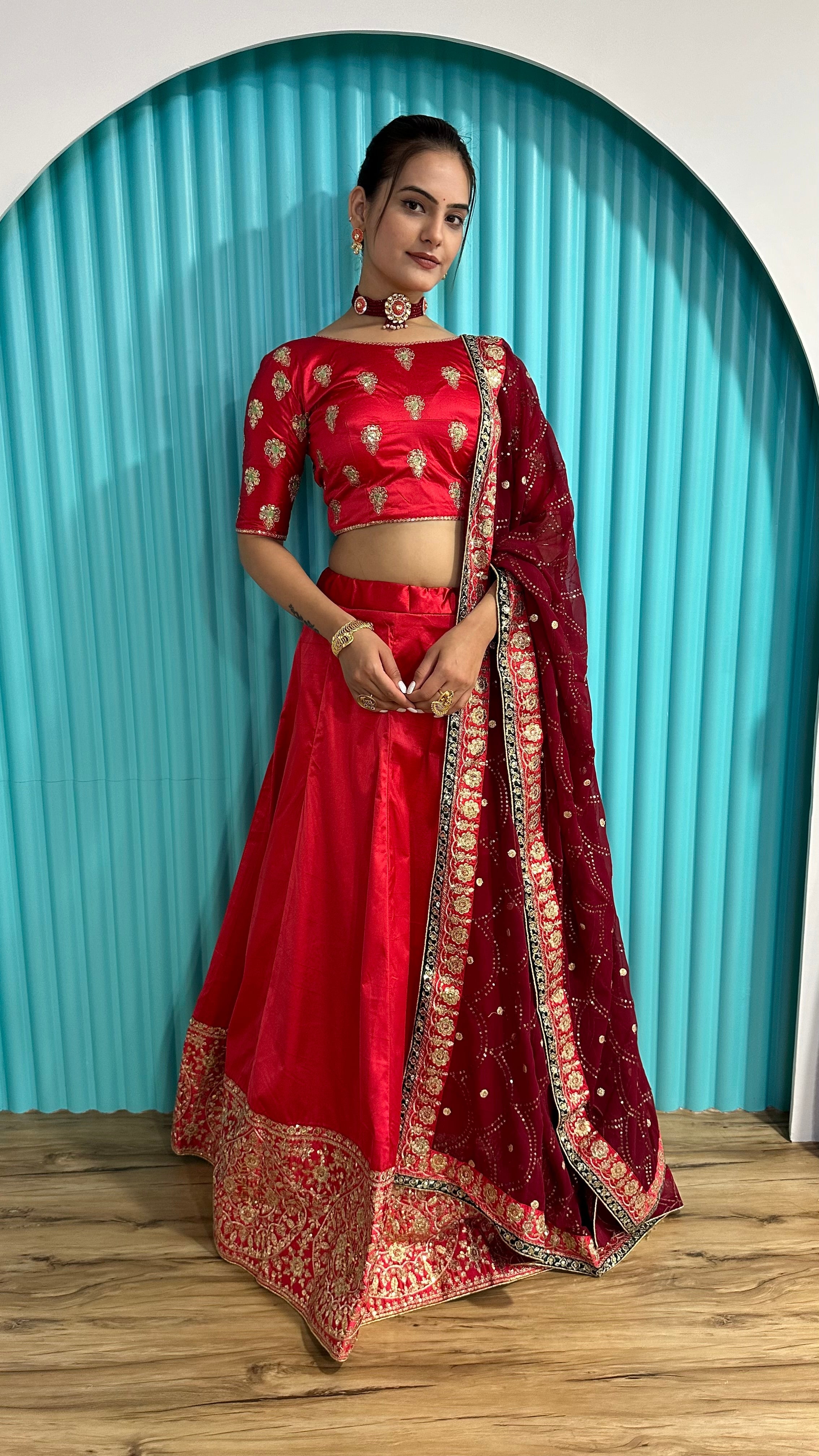 Party Wear Lehenga Choli With Zari & Sequence Work