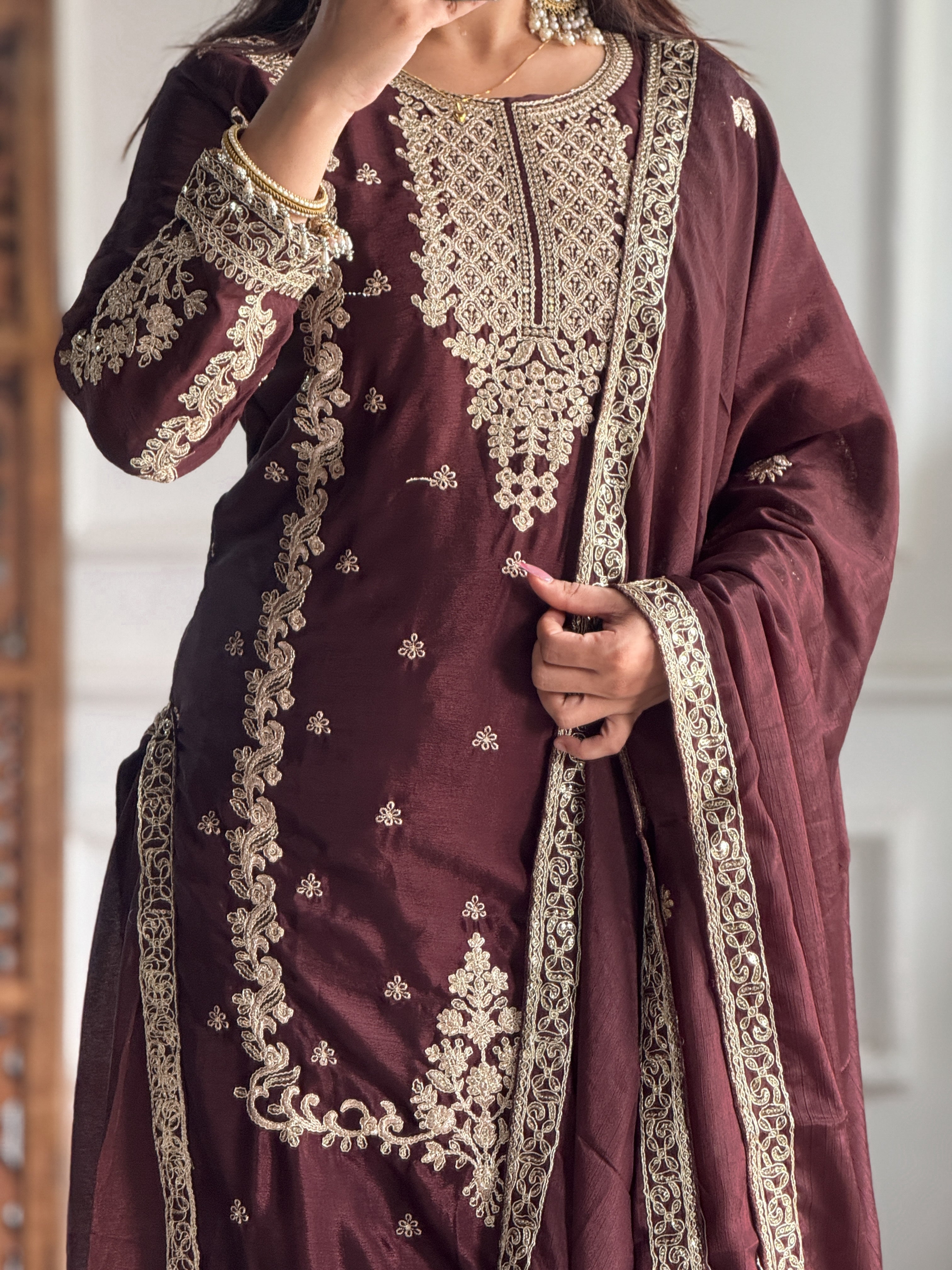 Party Wear Designer Top-Bottom And Beautiful Dupatta