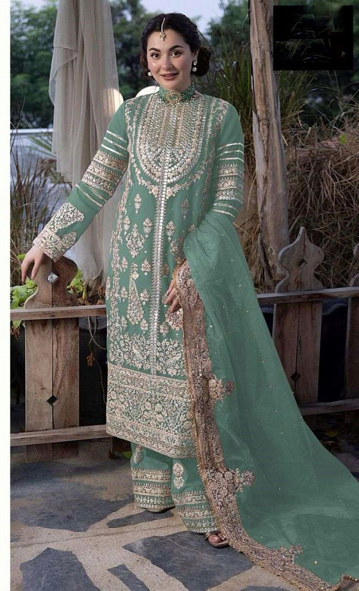 Fancy Top-Bottom And Dupatta With Heavy Embroidery Sequence Work