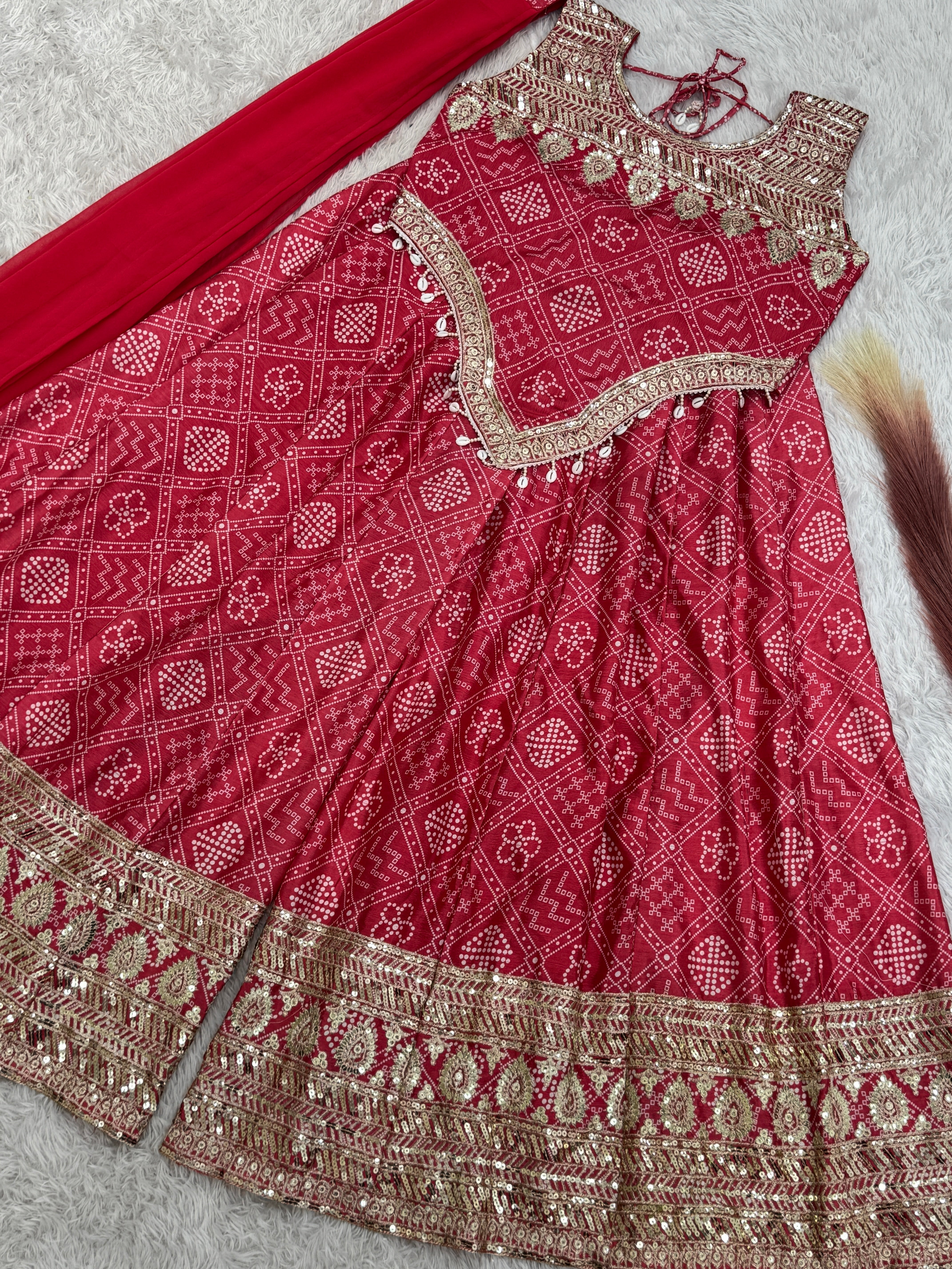 Beautiful Party Wear Look Top-Bottom And Dupatta
