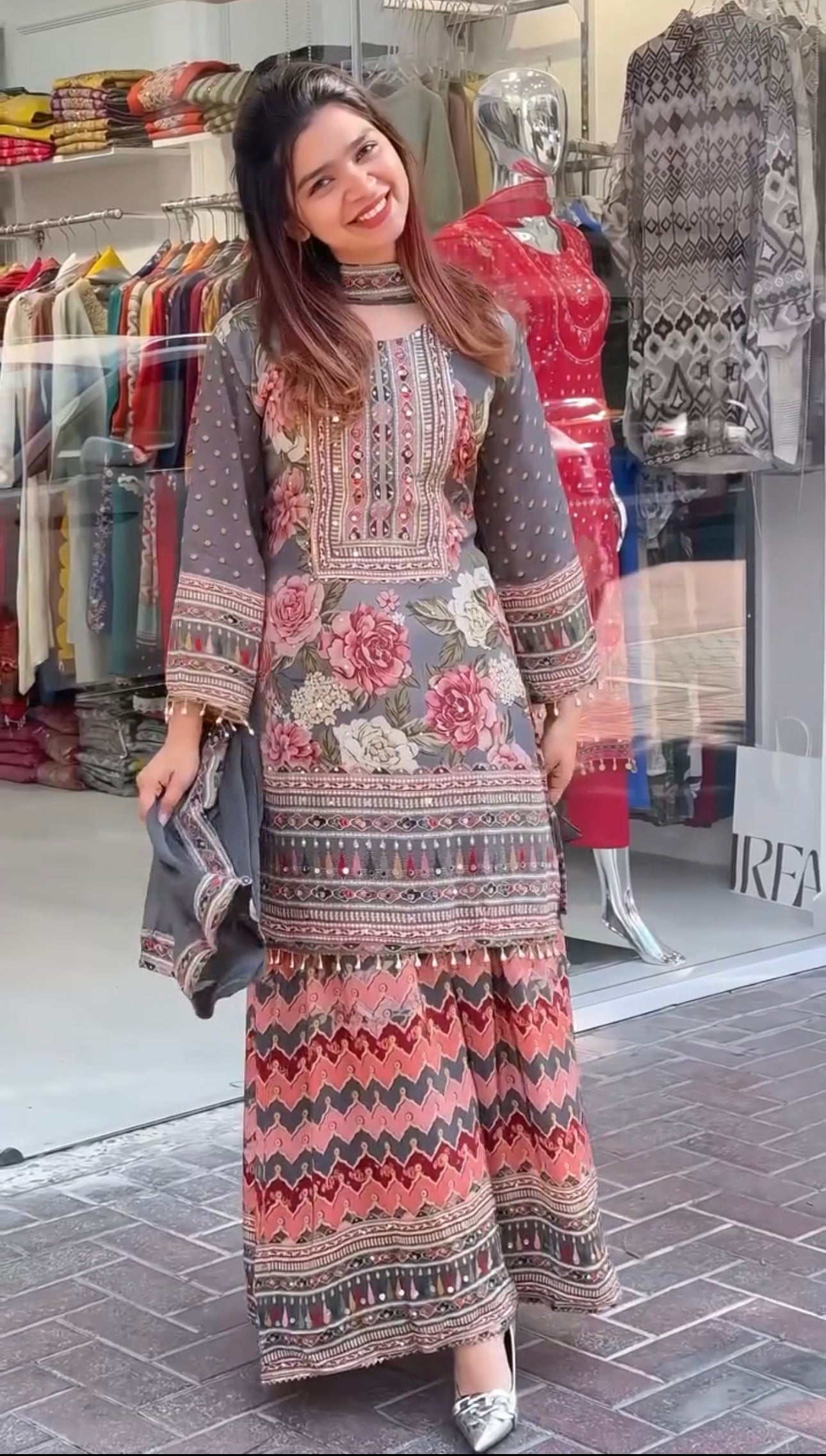 Beautiful Party Wear Top Plazzo And Dupatta