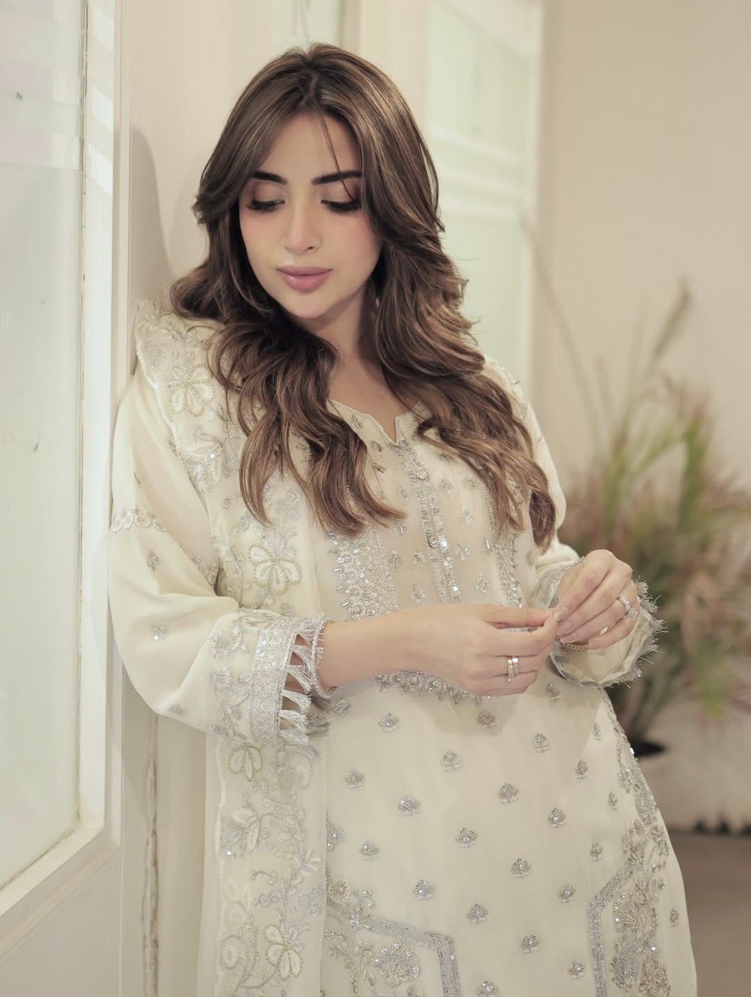 Designer Top-Bottom And Dupatta With Embroidery Work