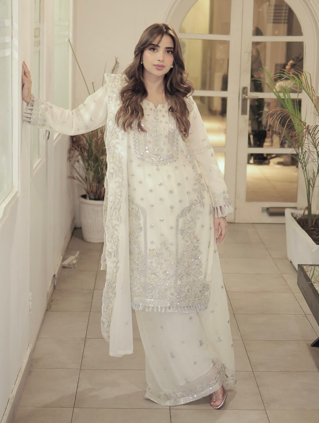 Designer Top-Bottom And Dupatta With Embroidery Work