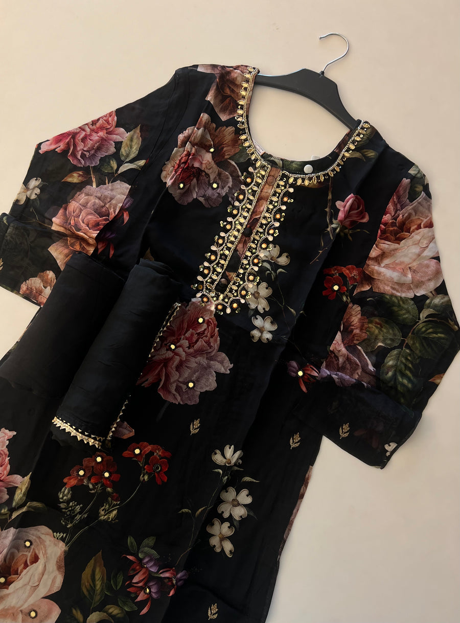 Beautiful Party Wear Top Plazzo And Dupatta