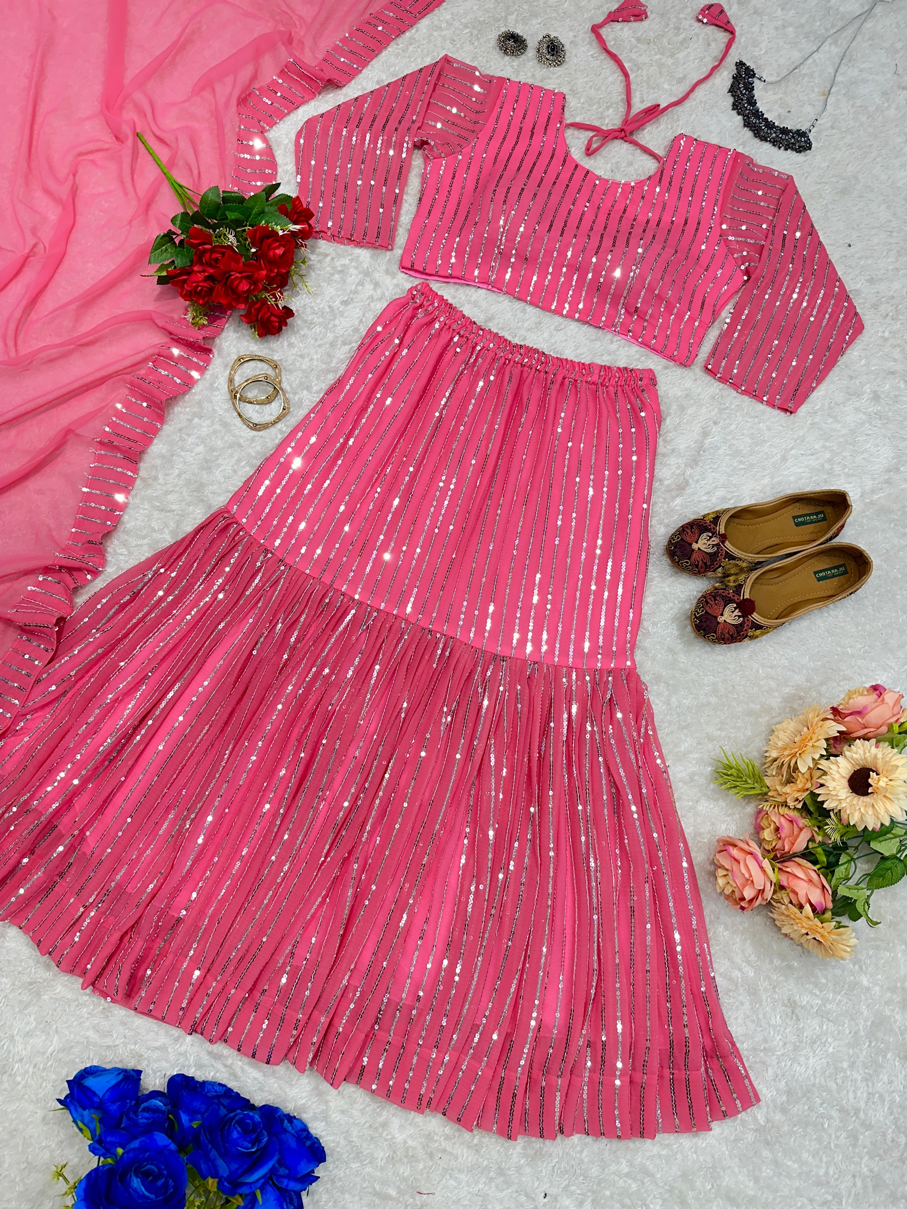 Party Wear Beautiful Fancy Lehenga Choli And Dupatta