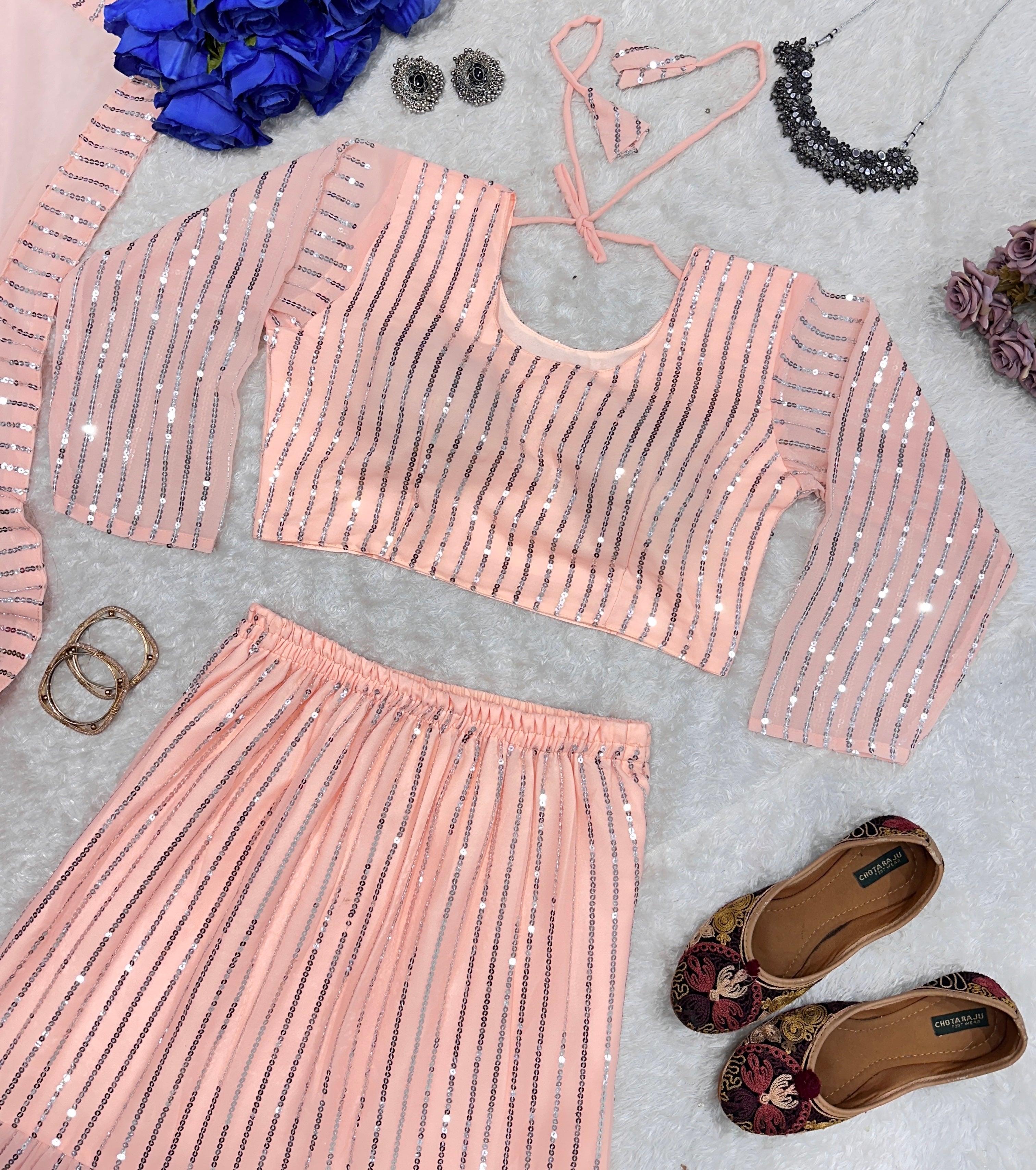 Party Wear Beautiful Fancy Lehenga Choli And Dupatta