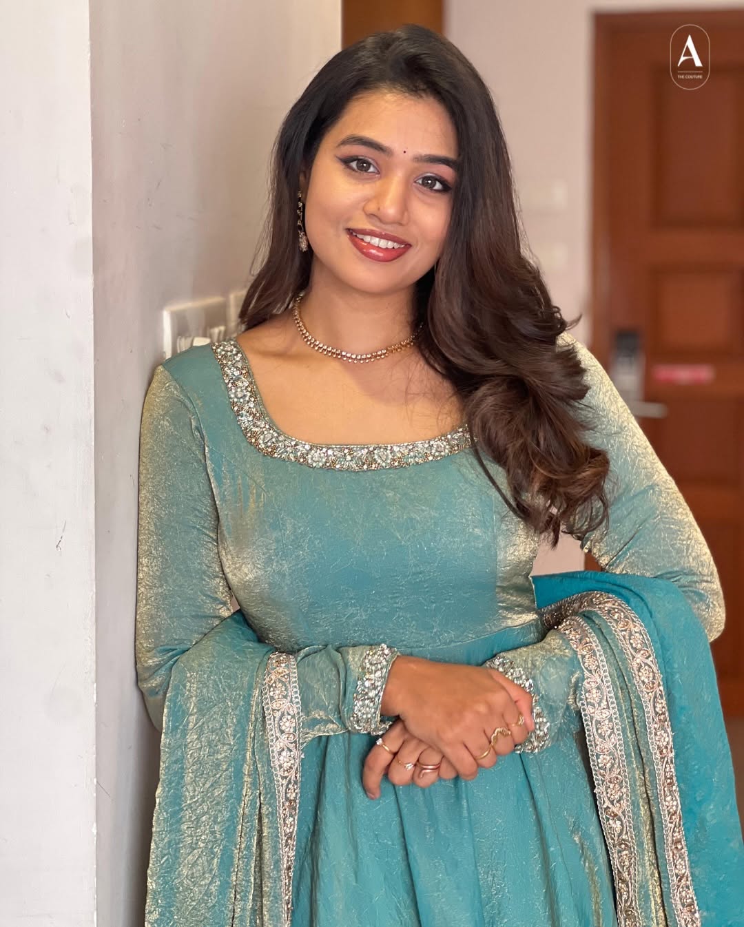 Designer Party Wear Look Gown-Dupatta With Multi Thread Embroidery Sequence Work