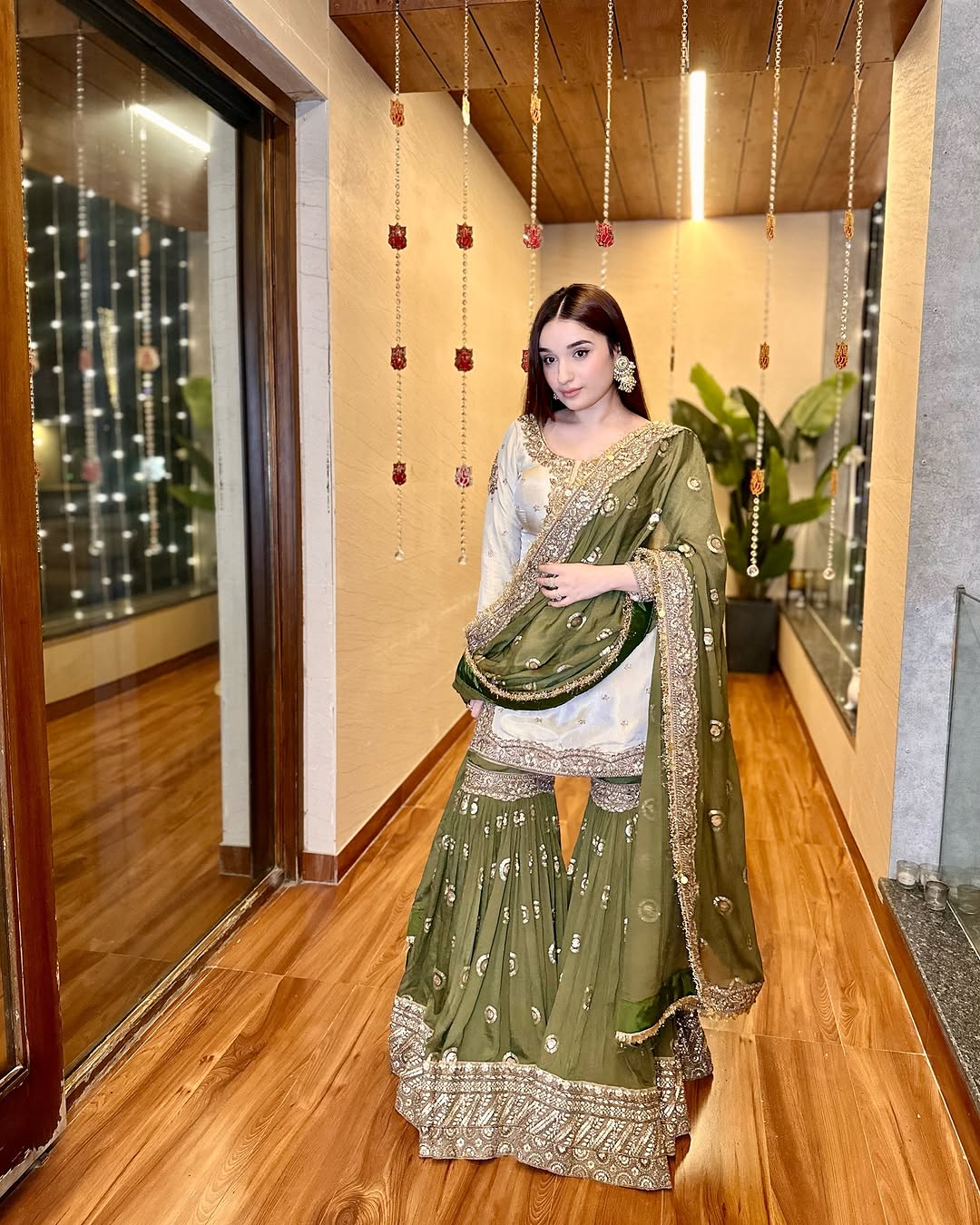 Party Wear Beautiful Top With Sharara And Dupatta