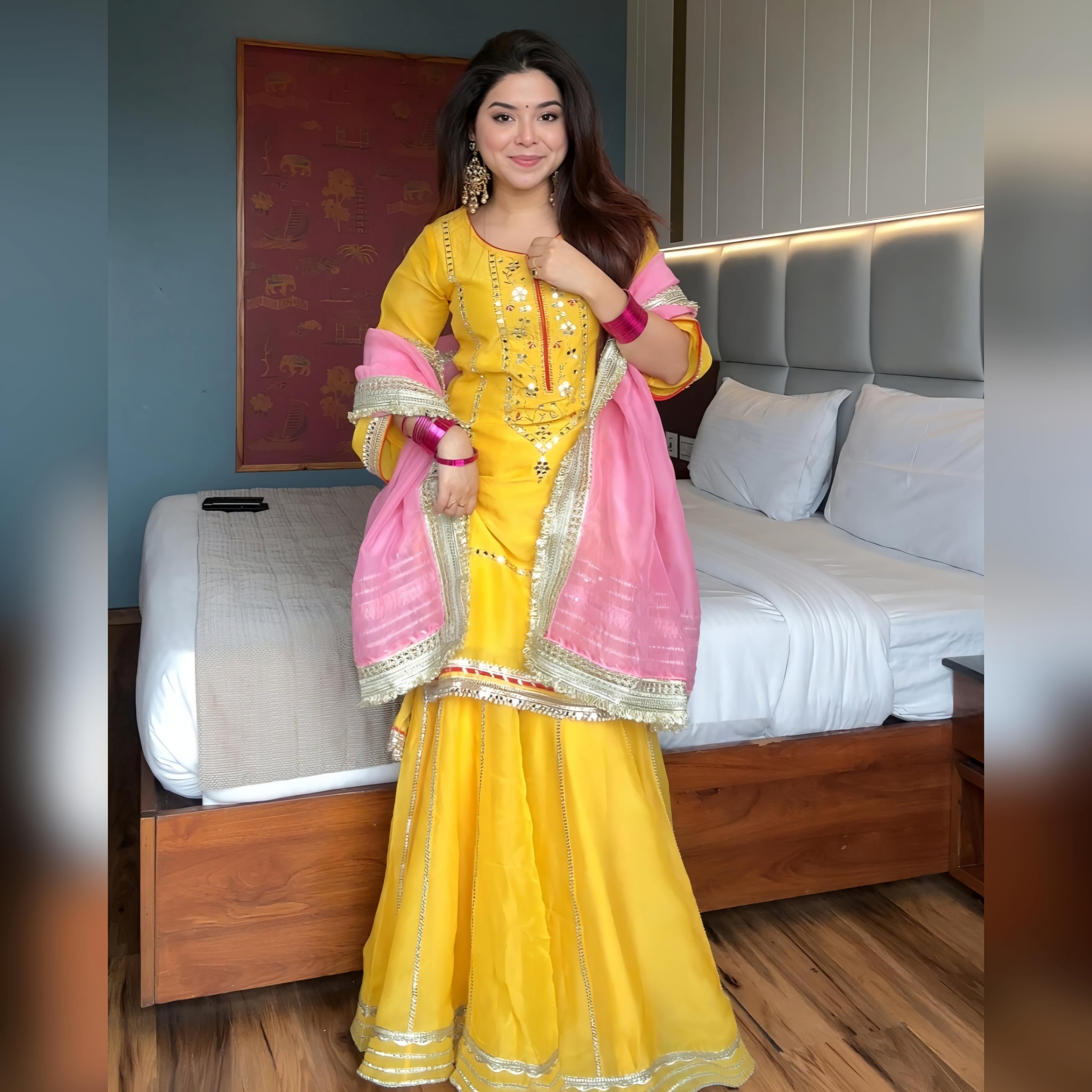Designer Party Wear Top, Pent And Beautiful Dupatta