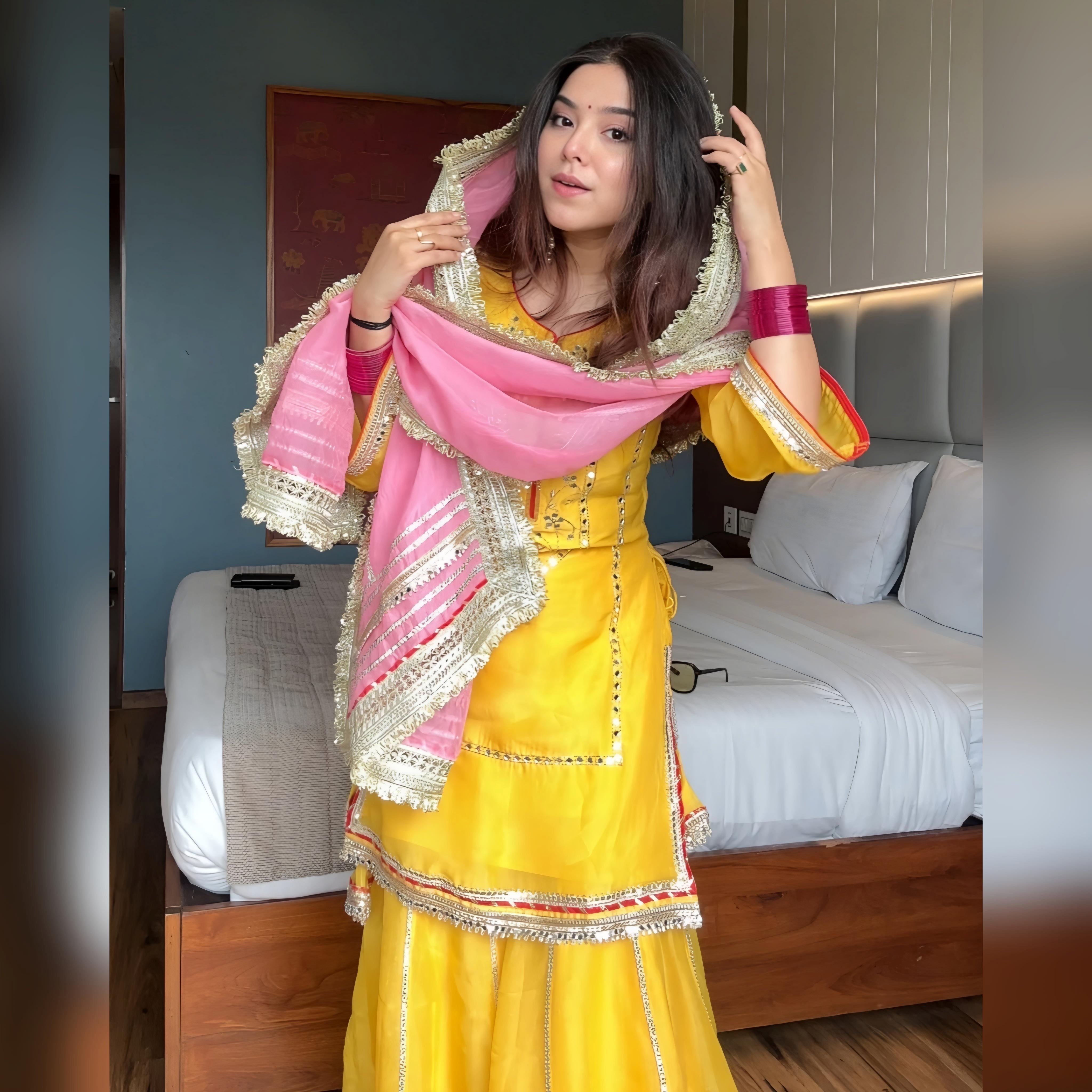 Designer Party Wear Top, Pent And Beautiful Dupatta