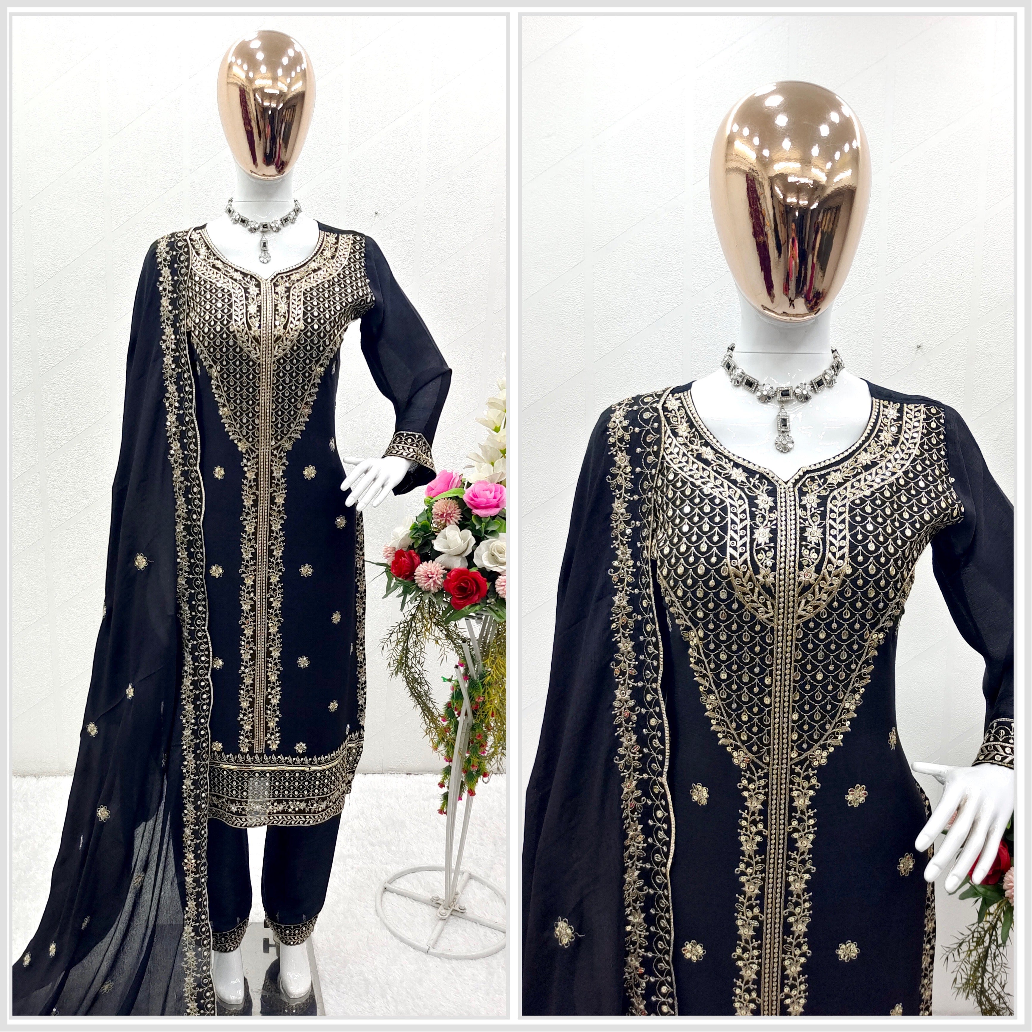 Party Wear Beautiful Top-Pent With Dupatta Set