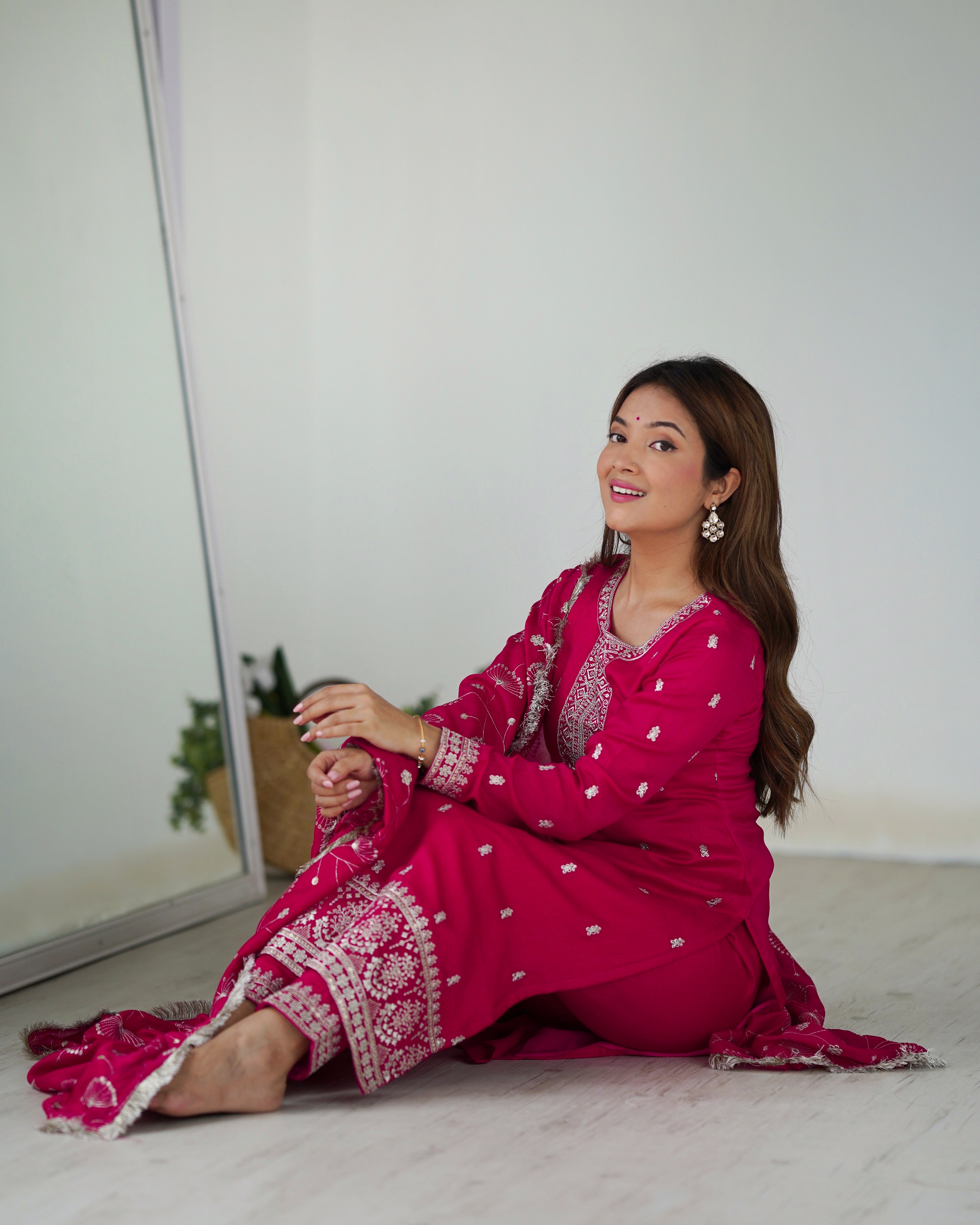 Party Wear Beautiful Top And Pent With Dupatta