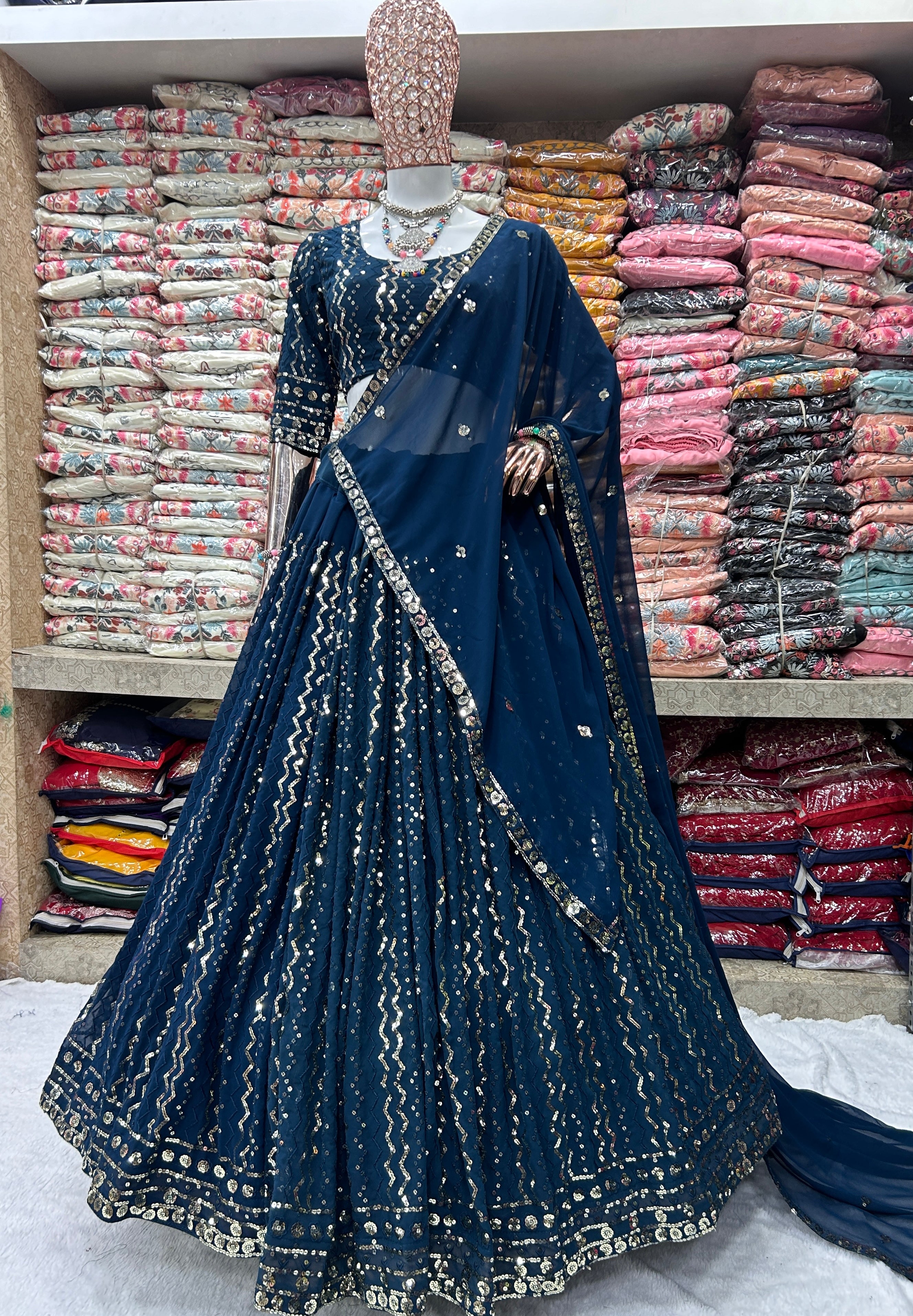 Party Wear Beautiful Lehenga Choli With Embroidery Work