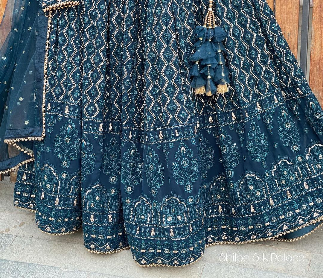 Designer Party Wear Lehenga Choli With Embroidery & Sequence work