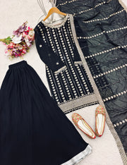 Party Wear Beautiful Top-Sarara And Fancy Dupatta