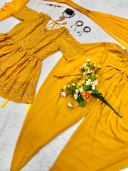 Party Wear Designer Top-Bottom And Fancy Dupatta