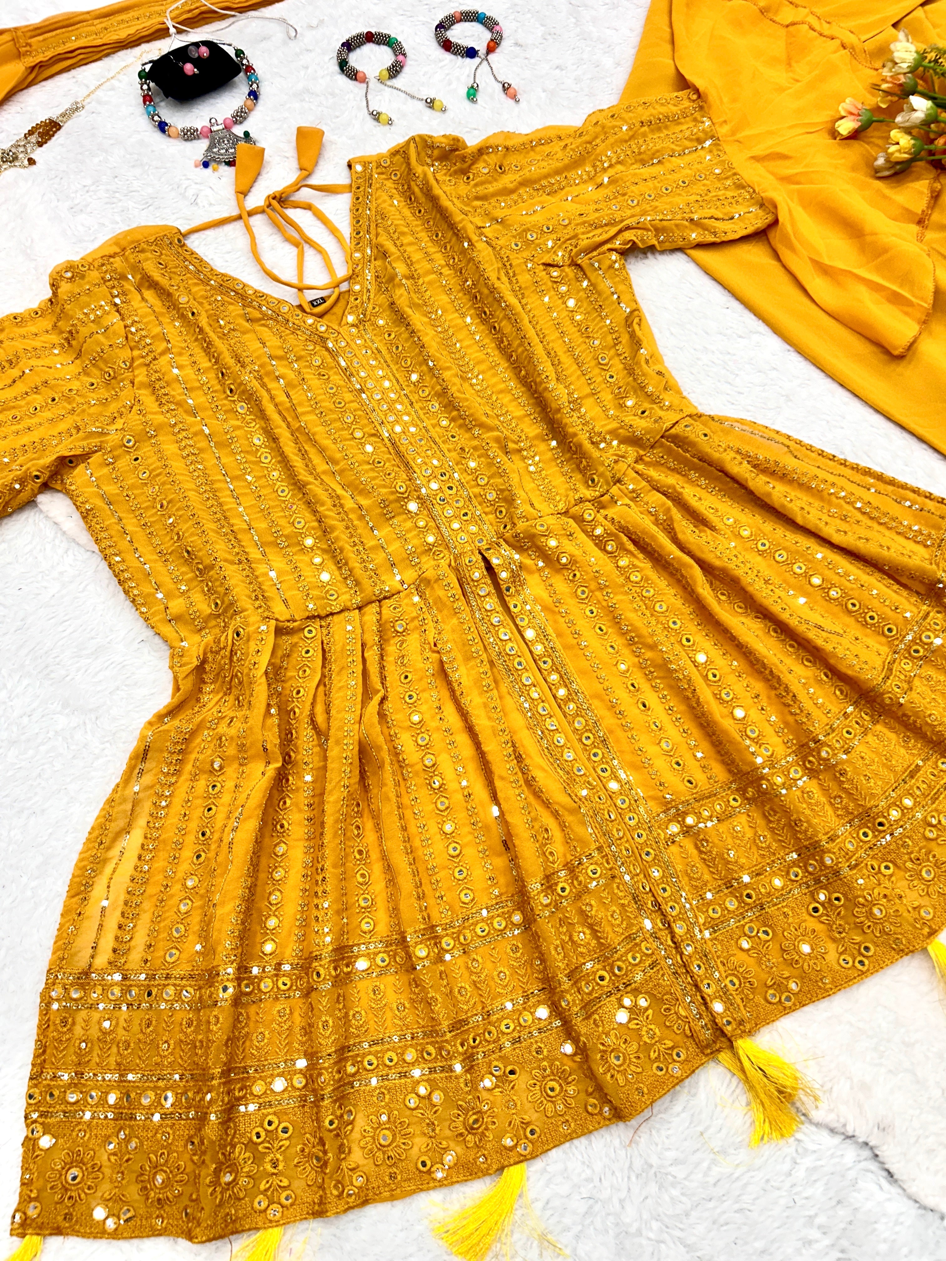 Party Wear Designer Top-Bottom And Fancy Dupatta