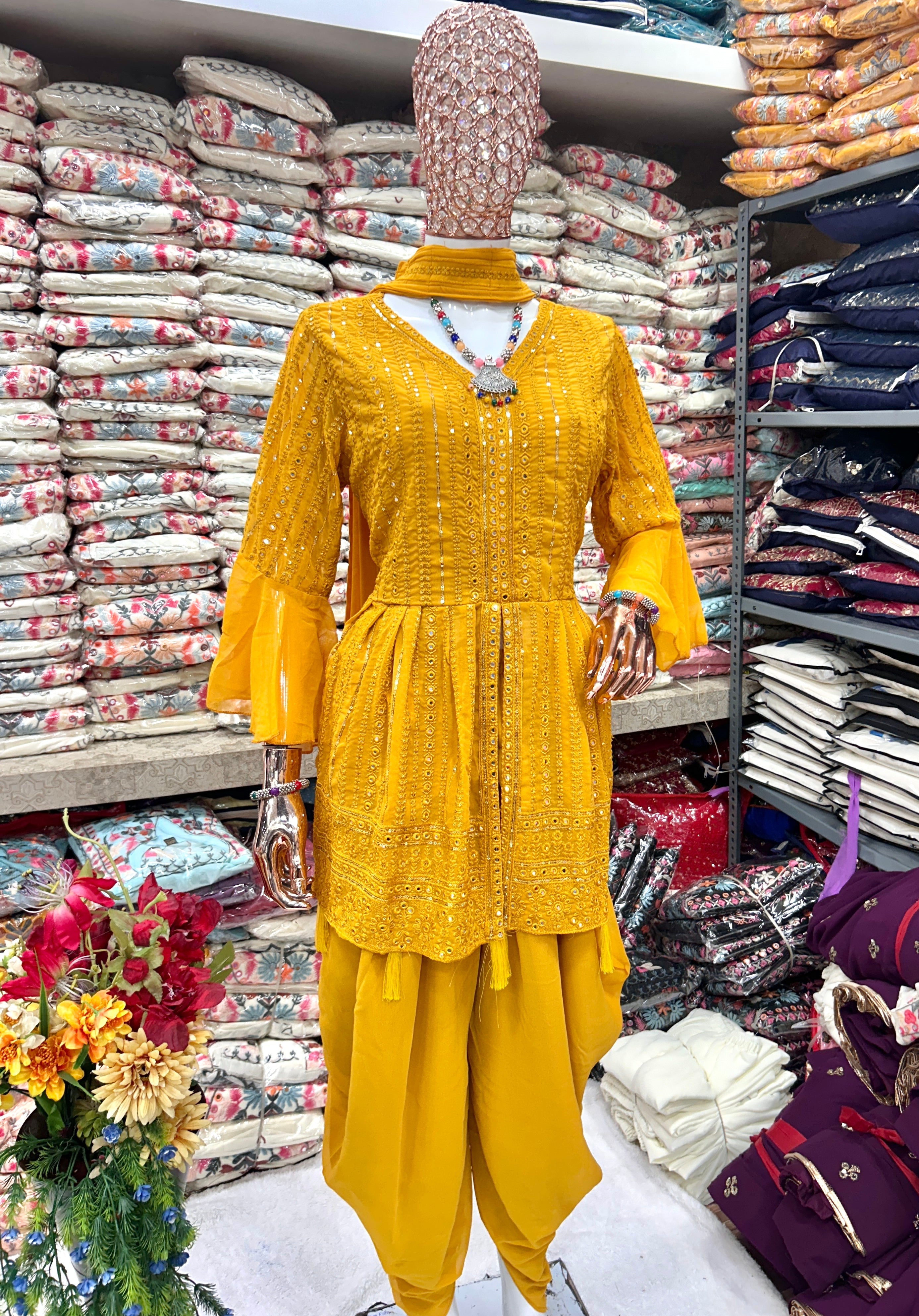 Party Wear Designer Top-Bottom And Fancy Dupatta