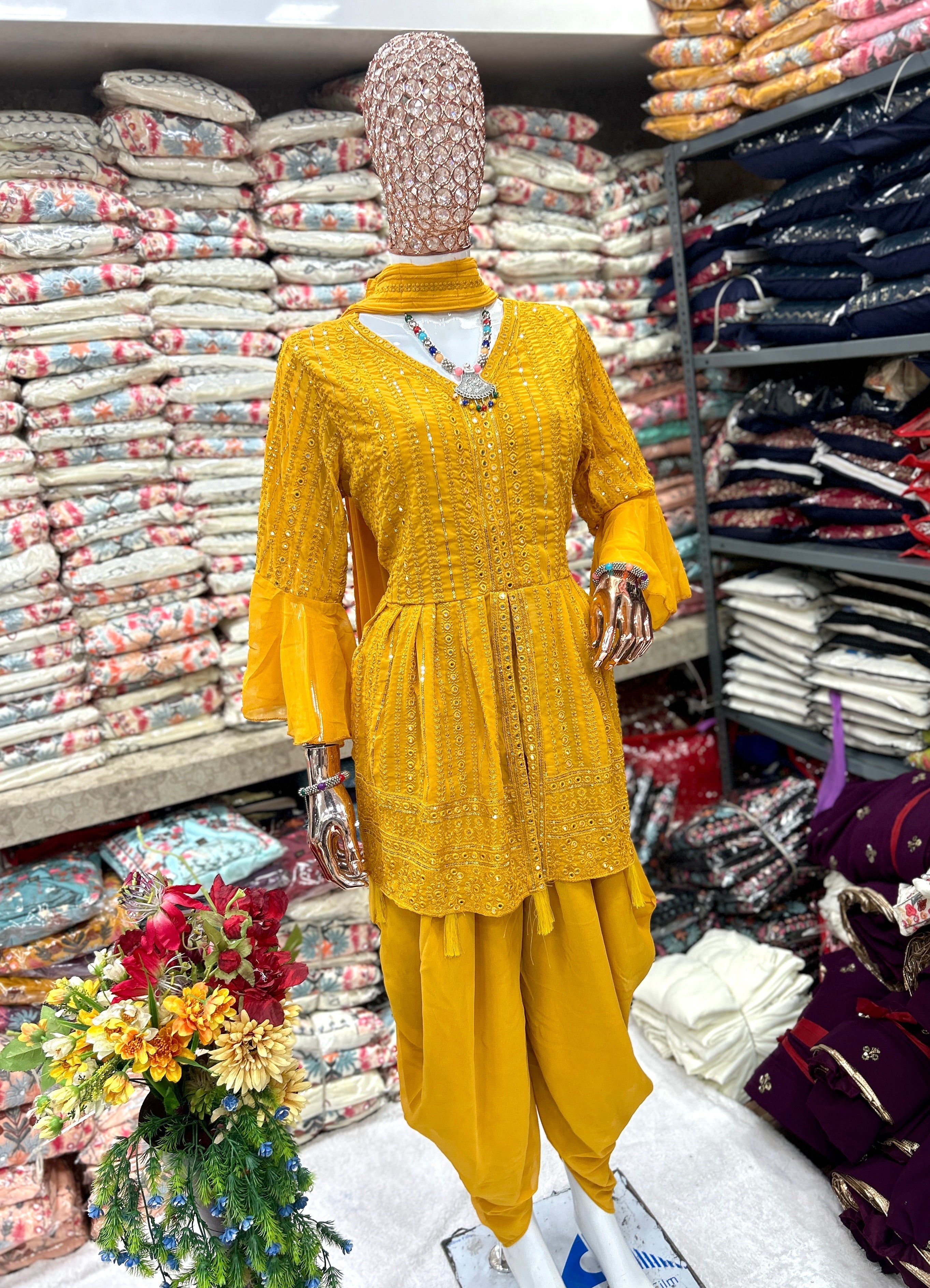 Party Wear Designer Top-Bottom And Fancy Dupatta