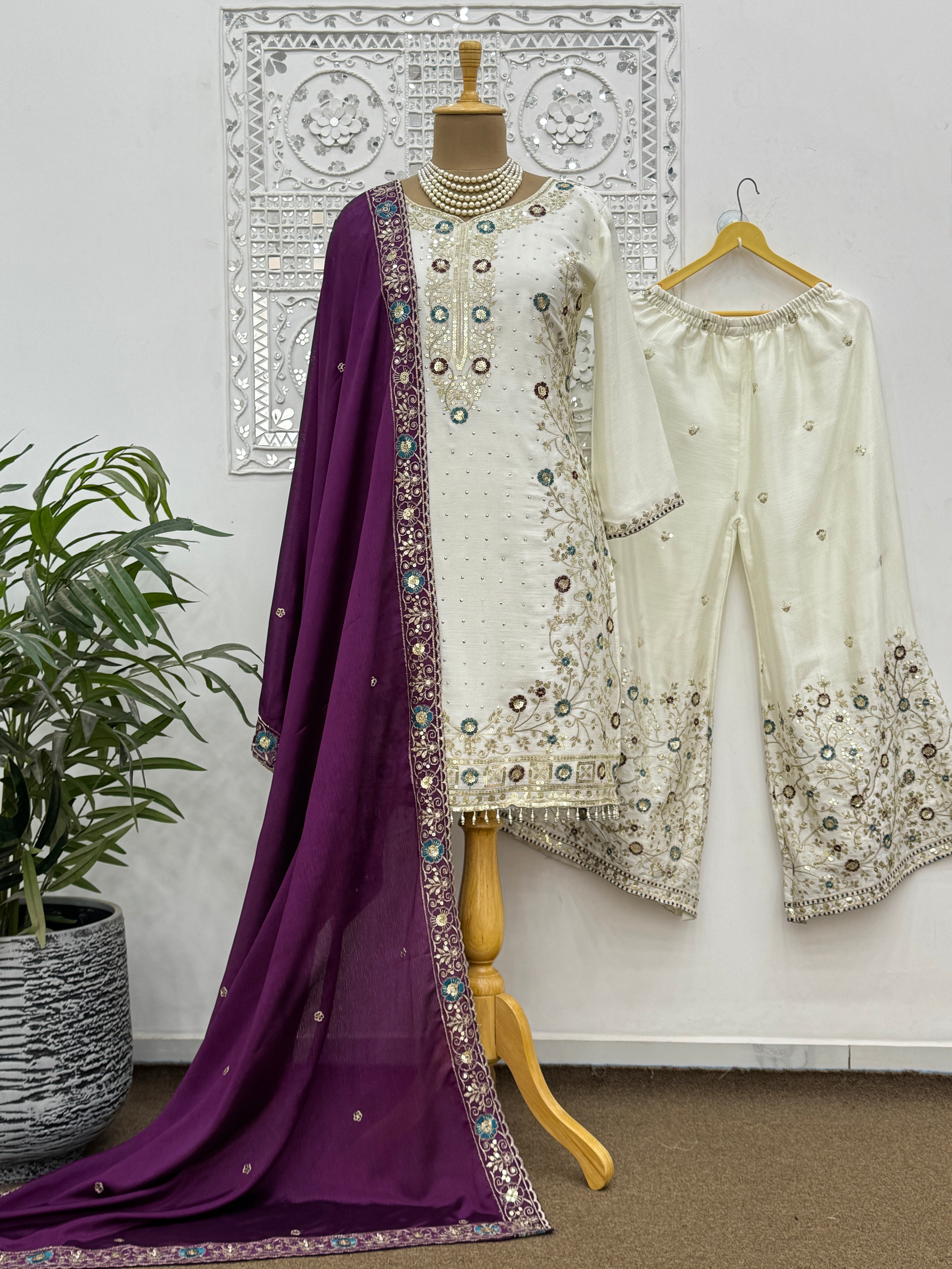 Party Wear Look Designer Top And Bottom With Dupatta