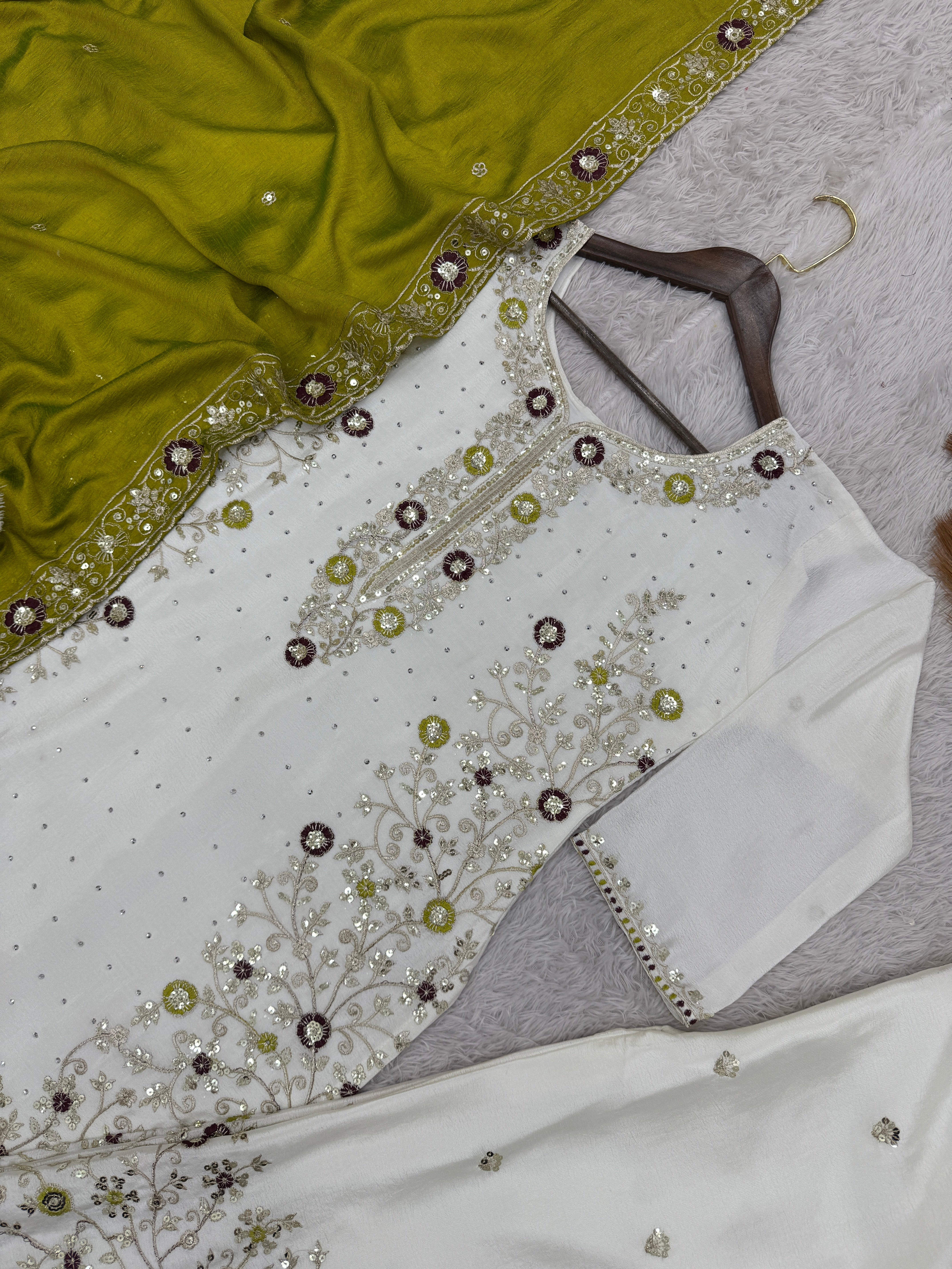 Party Wear Look Designer Top And Bottom With Dupatta