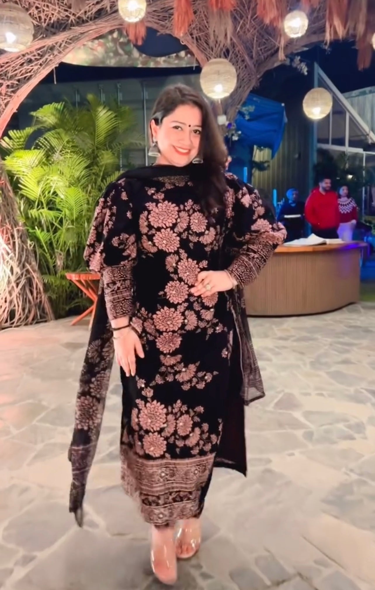 Designer Party Wear Look Top-Bottom And Dupatta With Heavy Embroidery Work