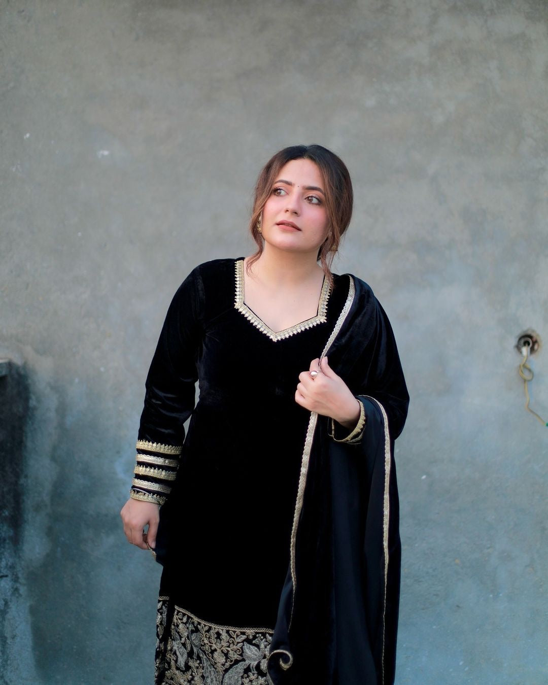 Designer Party Wear Beautiful Top And Bottom With Dupatta