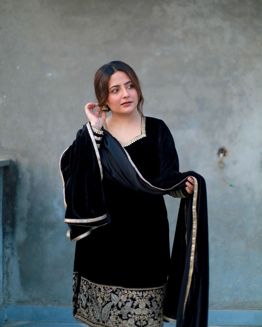 Designer Party Wear Beautiful Top And Bottom With Dupatta