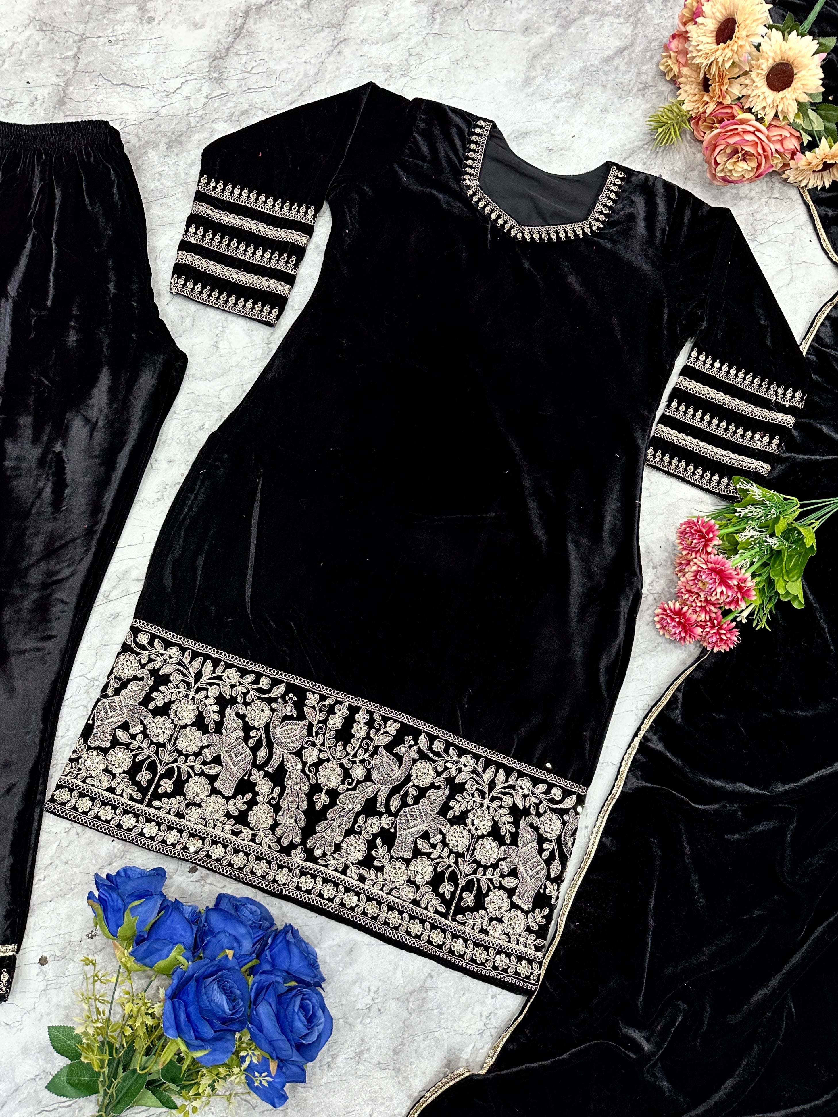 Designer Party Wear Beautiful Top And Bottom With Dupatta