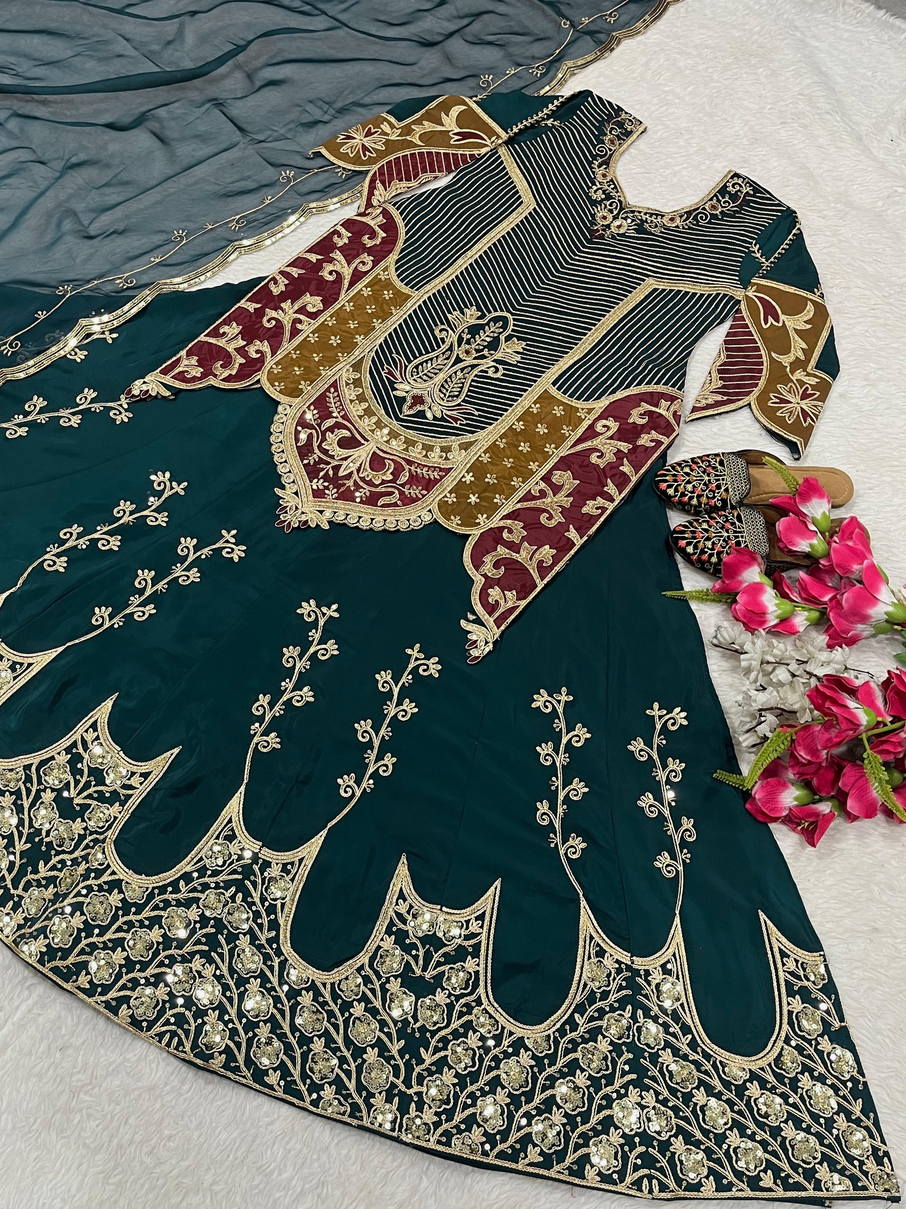 Party Wear Designer Top Lehenga With Beautiful Dupatta