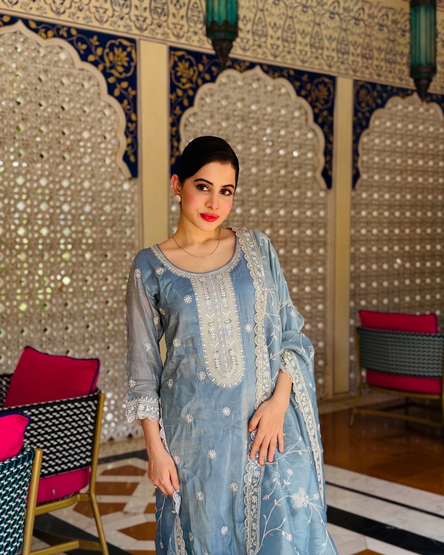 Designer Party Wear Top, Pent & Beautiful Dupatta