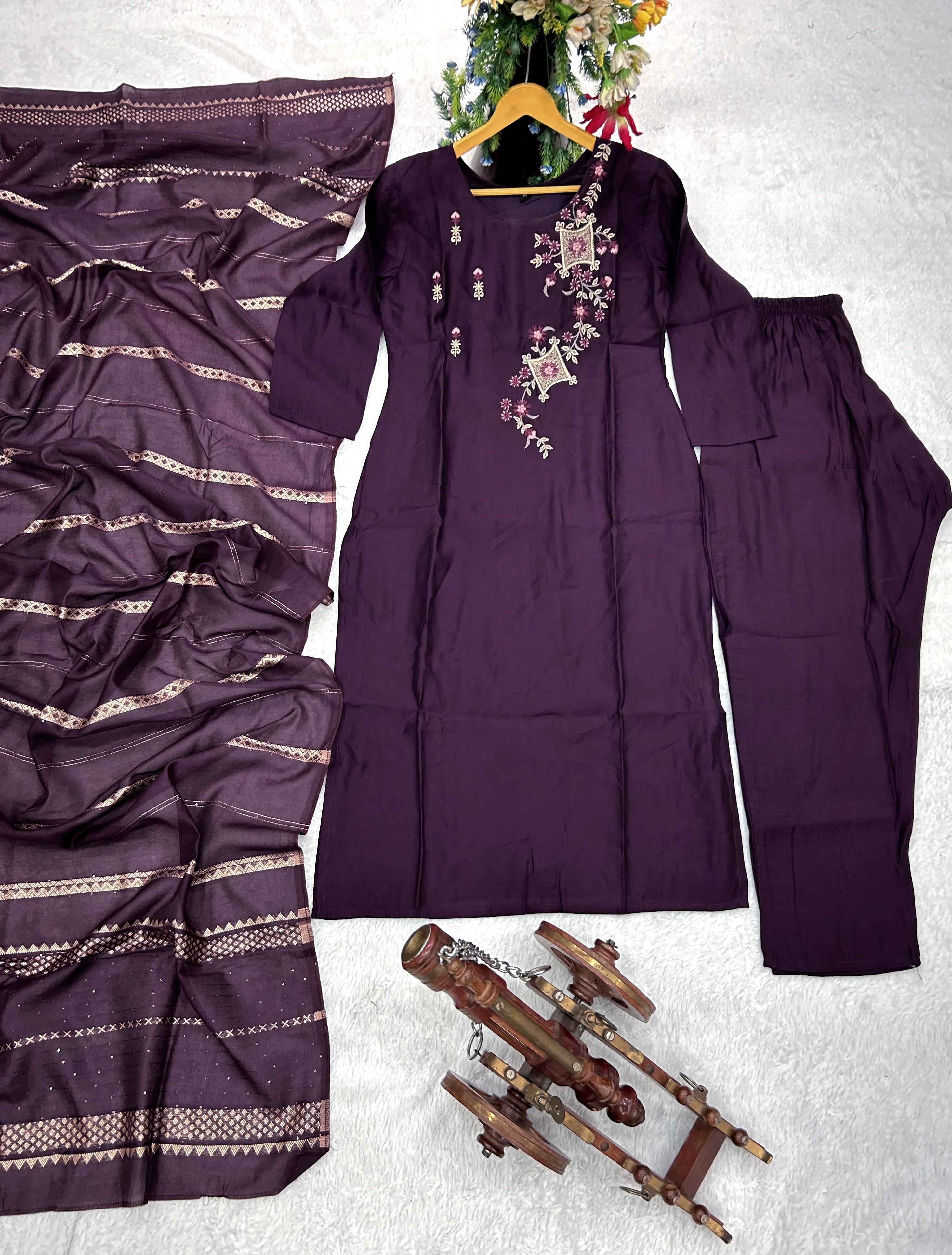 Party Wear Designer Top-Bottom And Beautiful Dupatta