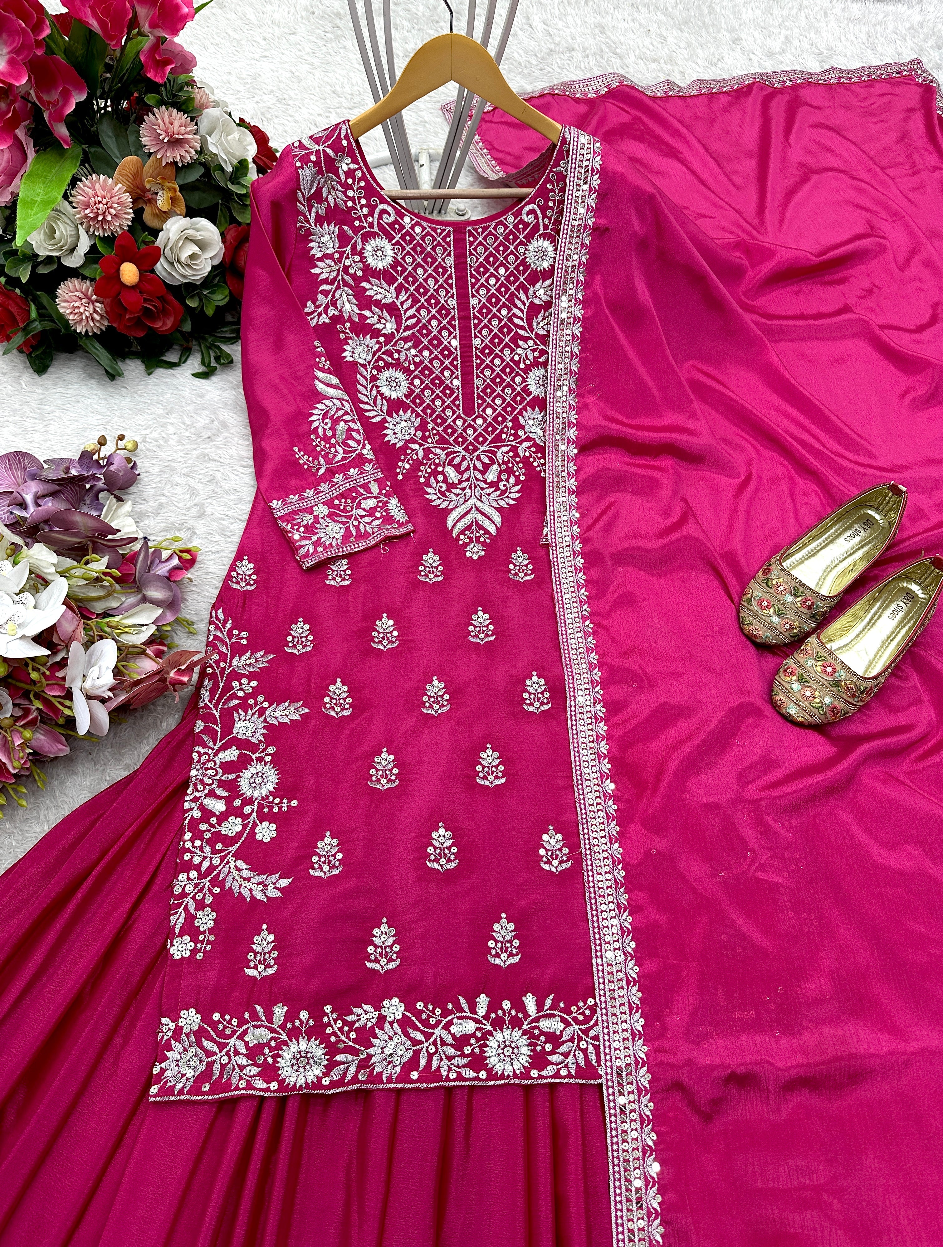 Party Wear Look Top-Lehenga And Beautiful Dupatta