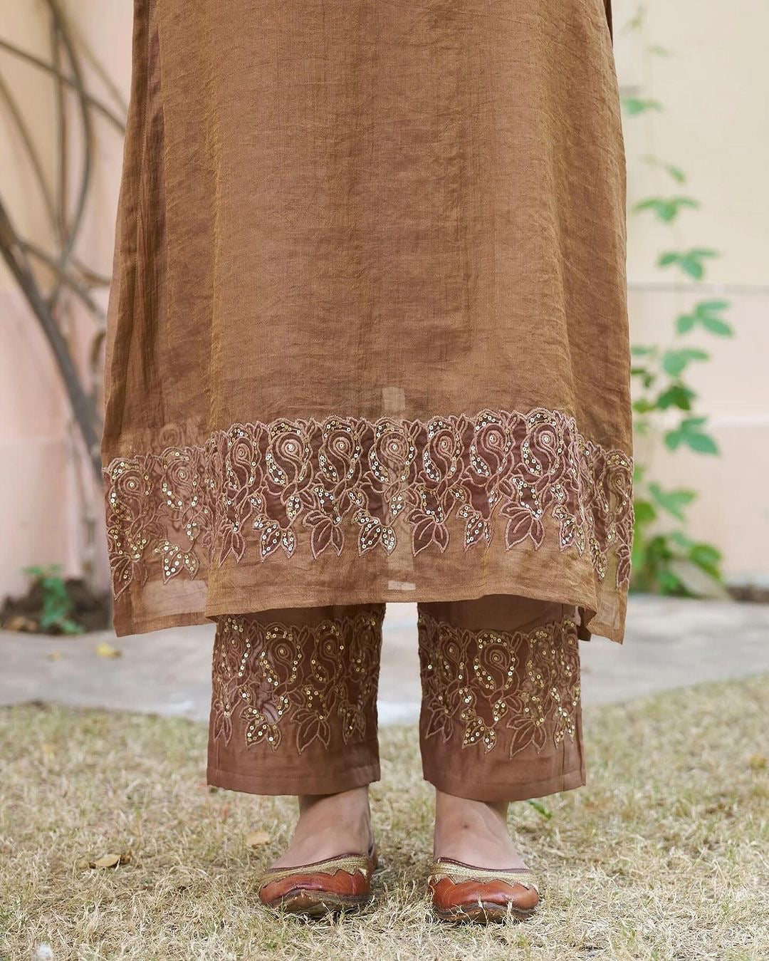 Designer Party Wear Top Bottom With Dupatta With Embroidery Sequence Work