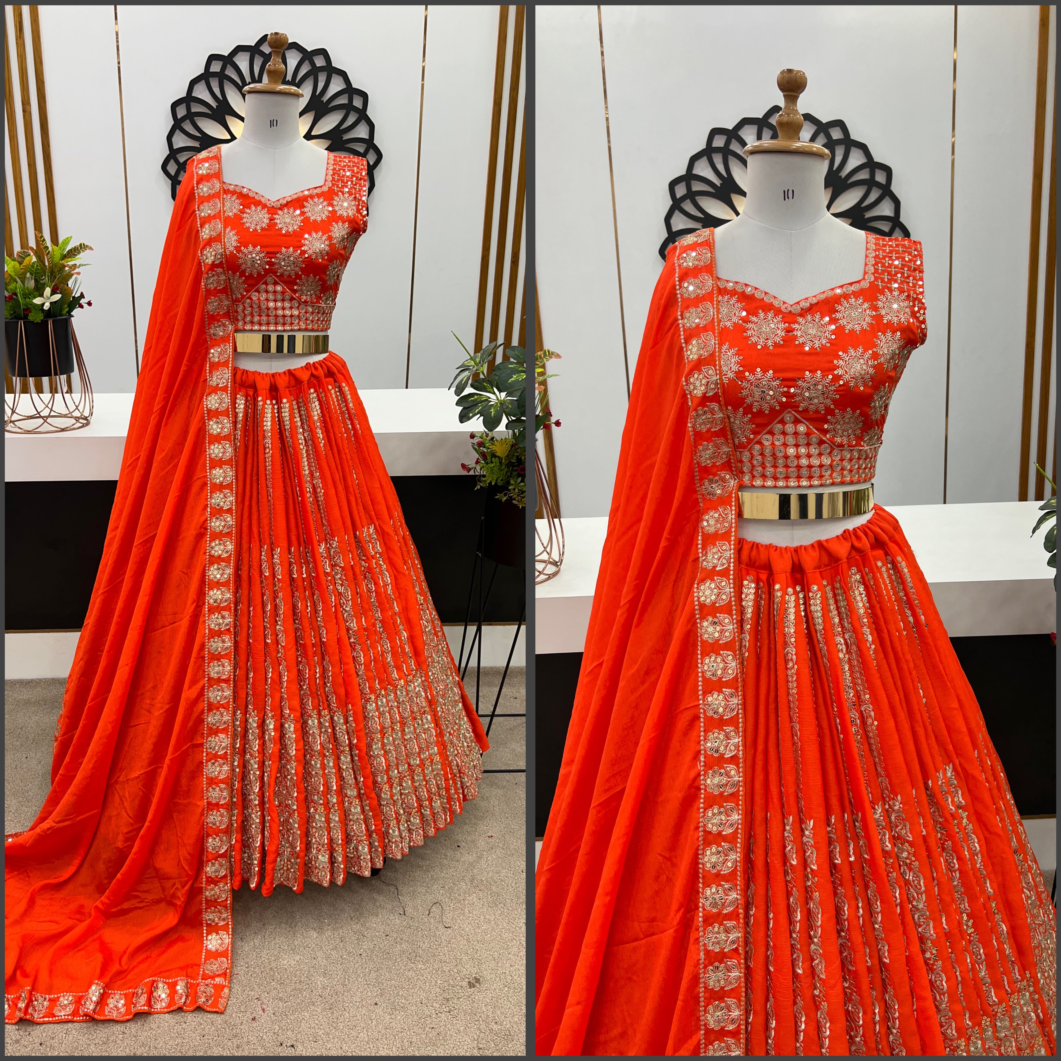 Beautiful Wedding Wear Lehenga Choli With Heavy Embroidery Sequence Work