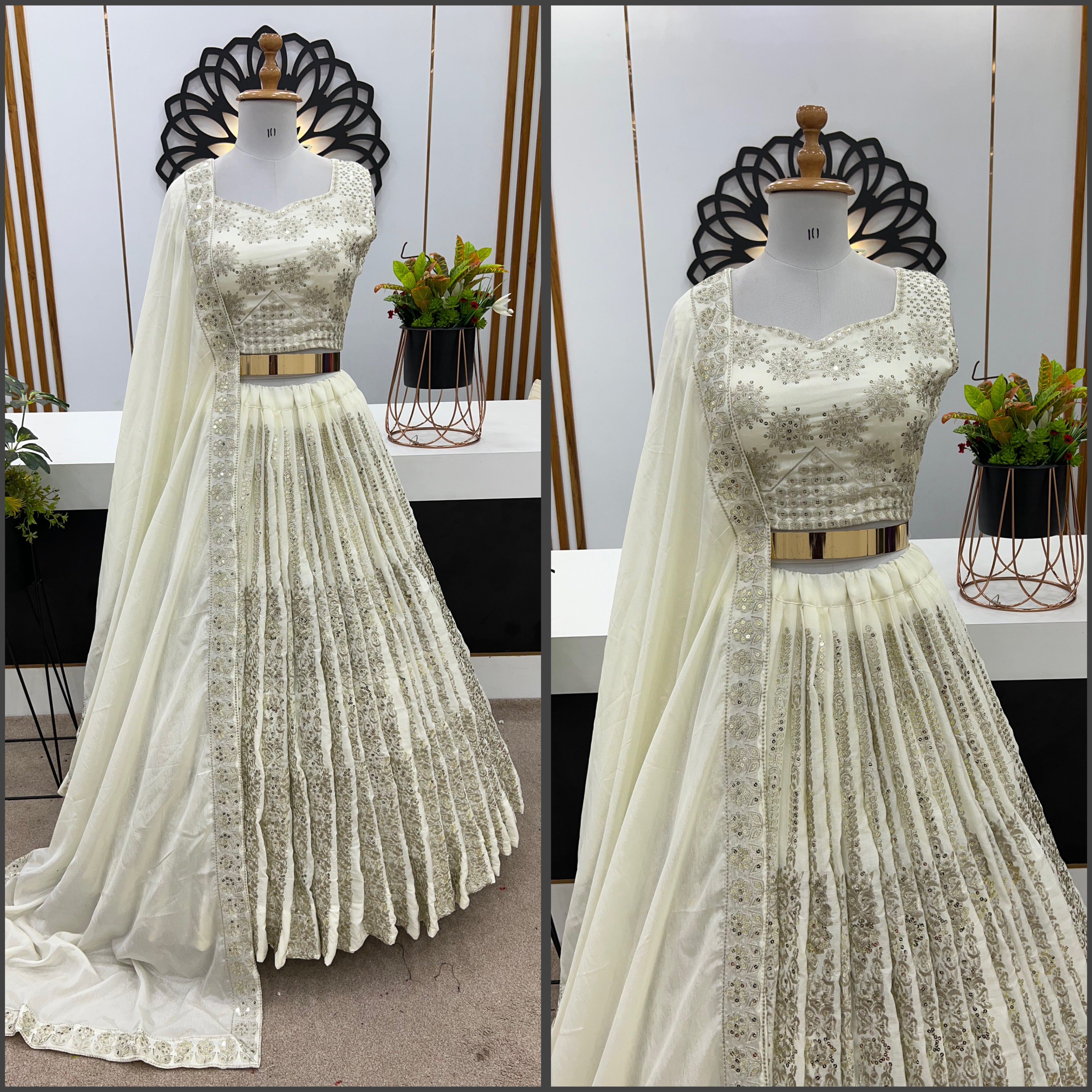 Beautiful Wedding Wear Lehenga Choli With Heavy Embroidery Sequence Work