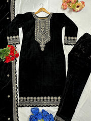Party Wear Look Beautiful Top And Pent With Dupatta