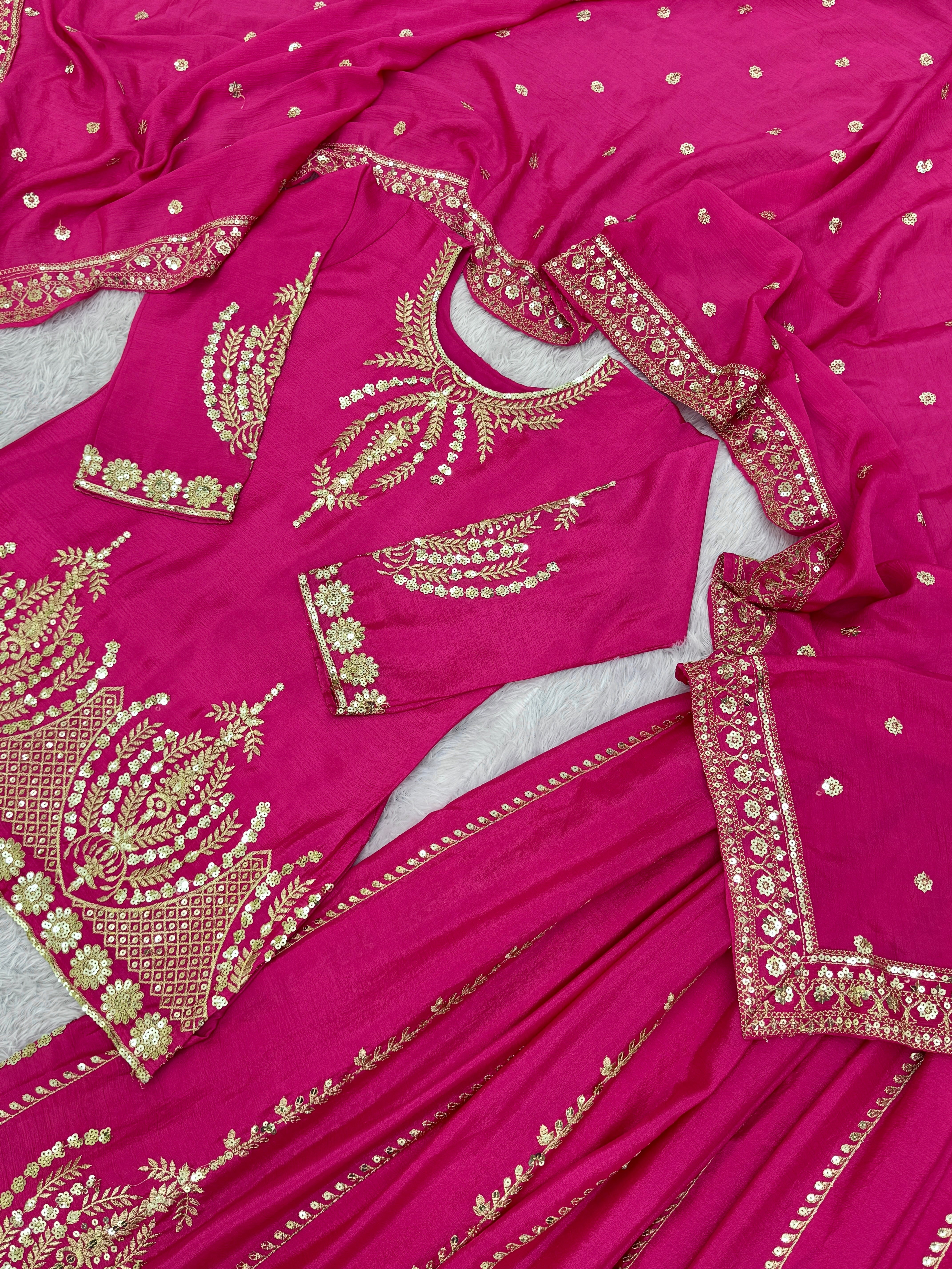 Party Wear Designer Top And Bottom With Dupatta