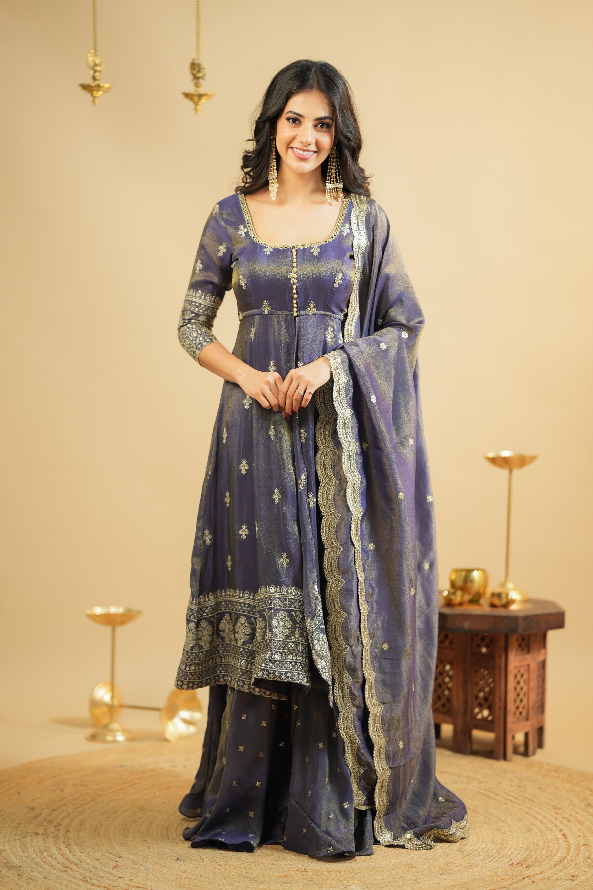Party Wear Designer Anarkali Gown-Lehenga And Dupatta