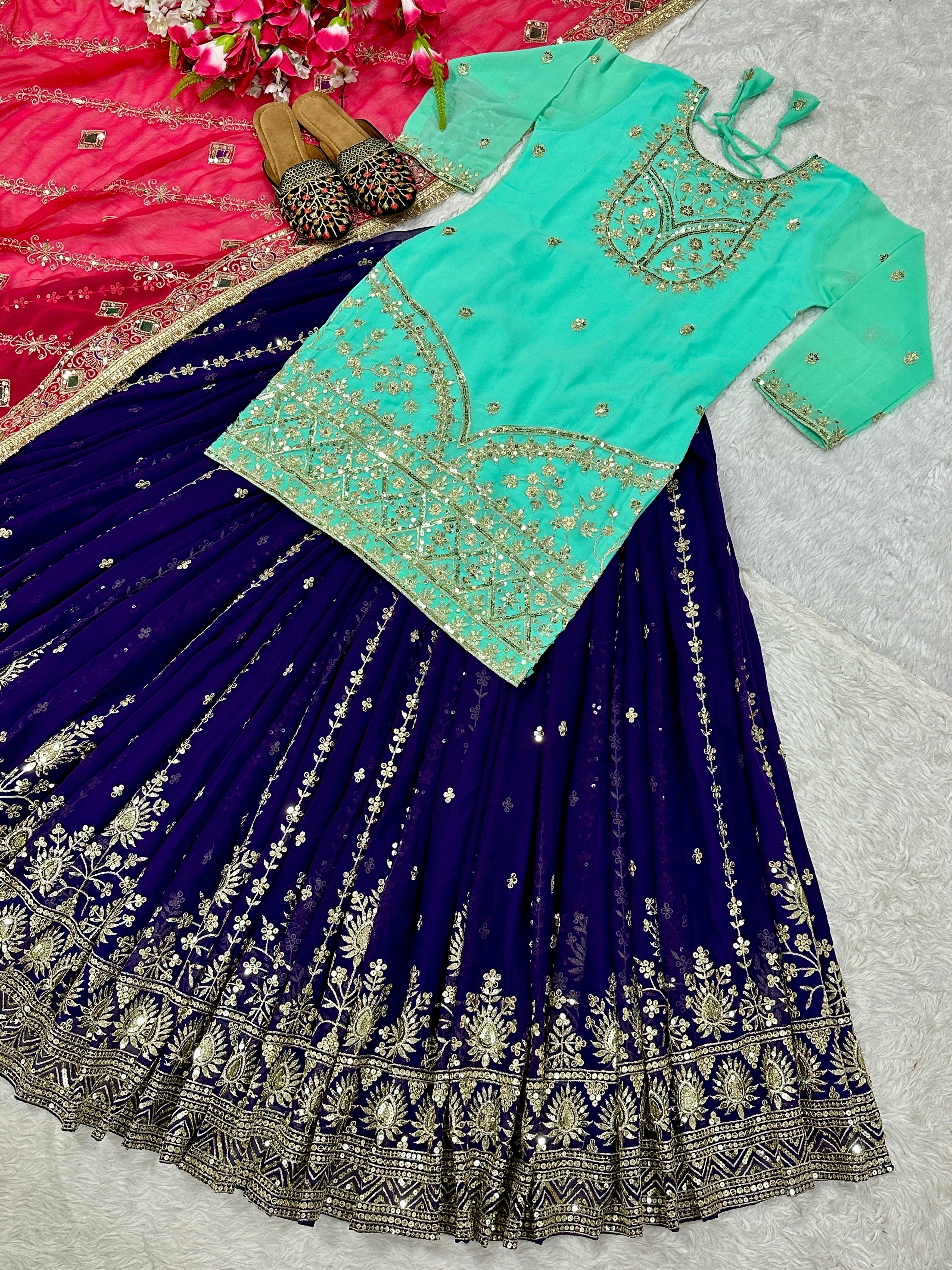 Designer Party Wear Lehenga -Top In New Fancy Style