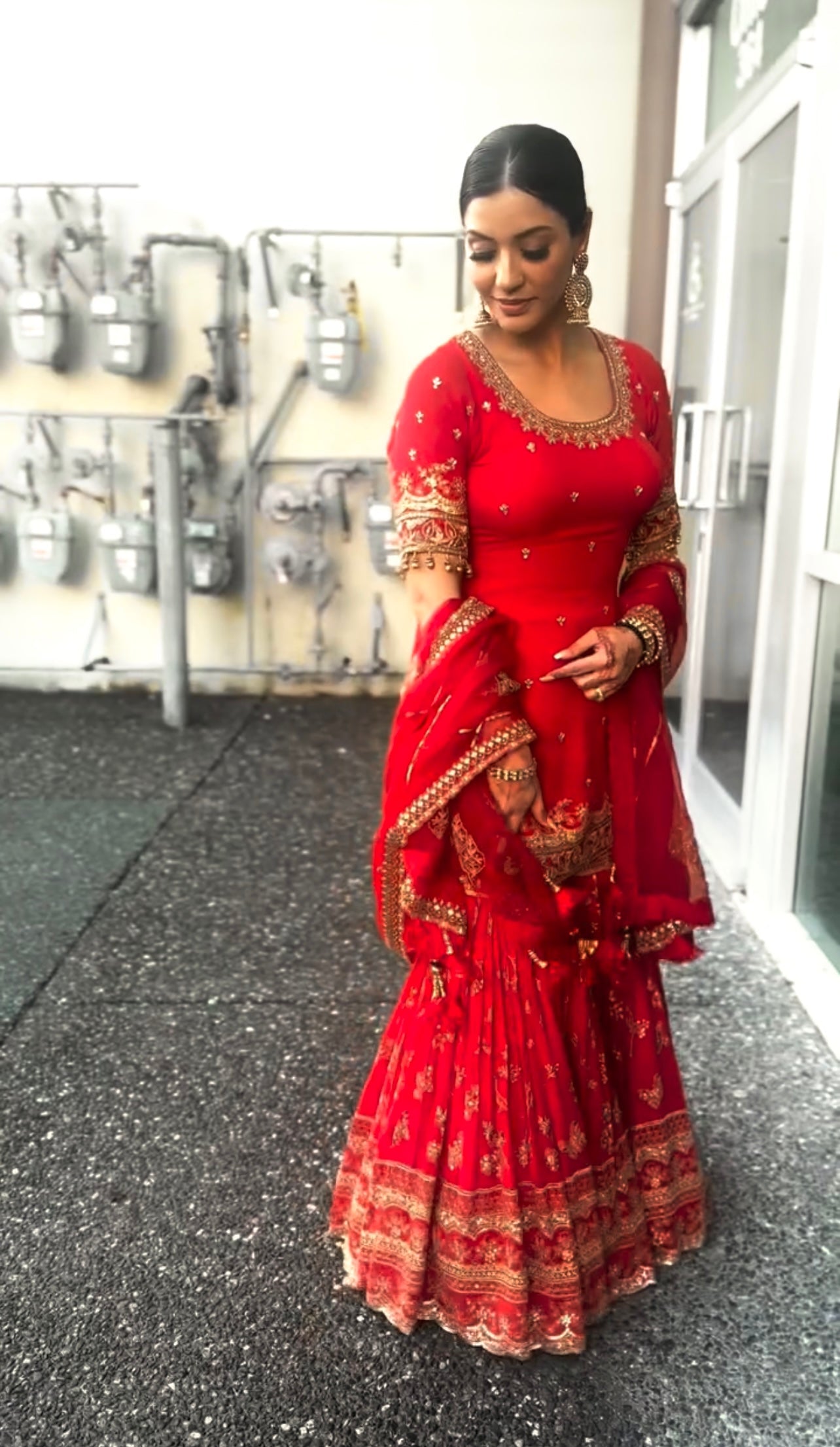 Designer Party Wear Look Top , Sharara Plazzo And Dupatta