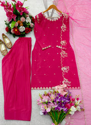 Designer Top-Bottom With Heavy Embroidery Sequence Work