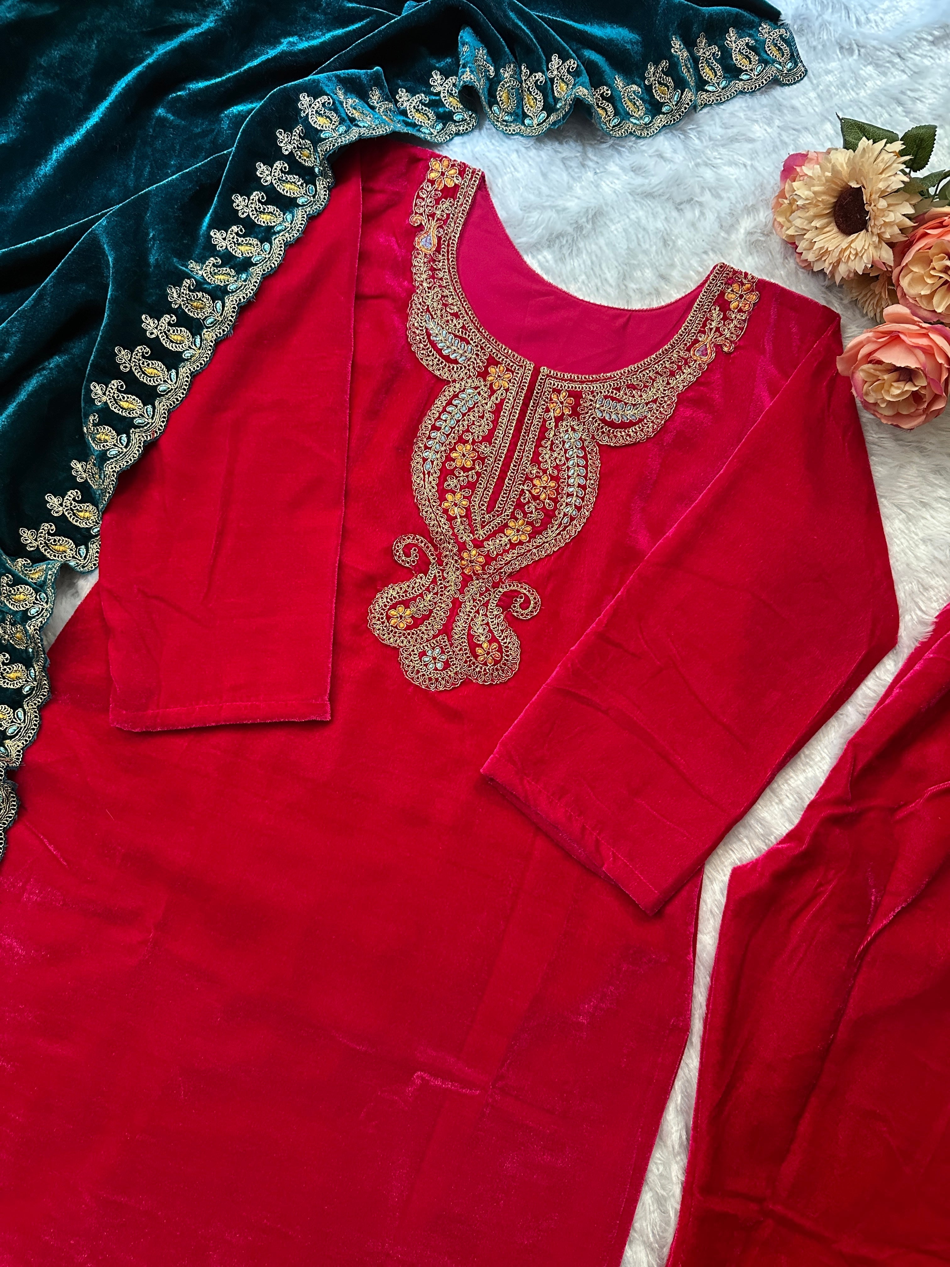 Party Wear Look Beautiful Top Plazzo And Dupatta