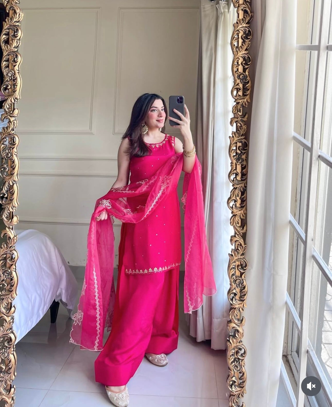 Designer Top-Bottom With Heavy Embroidery Sequence Work