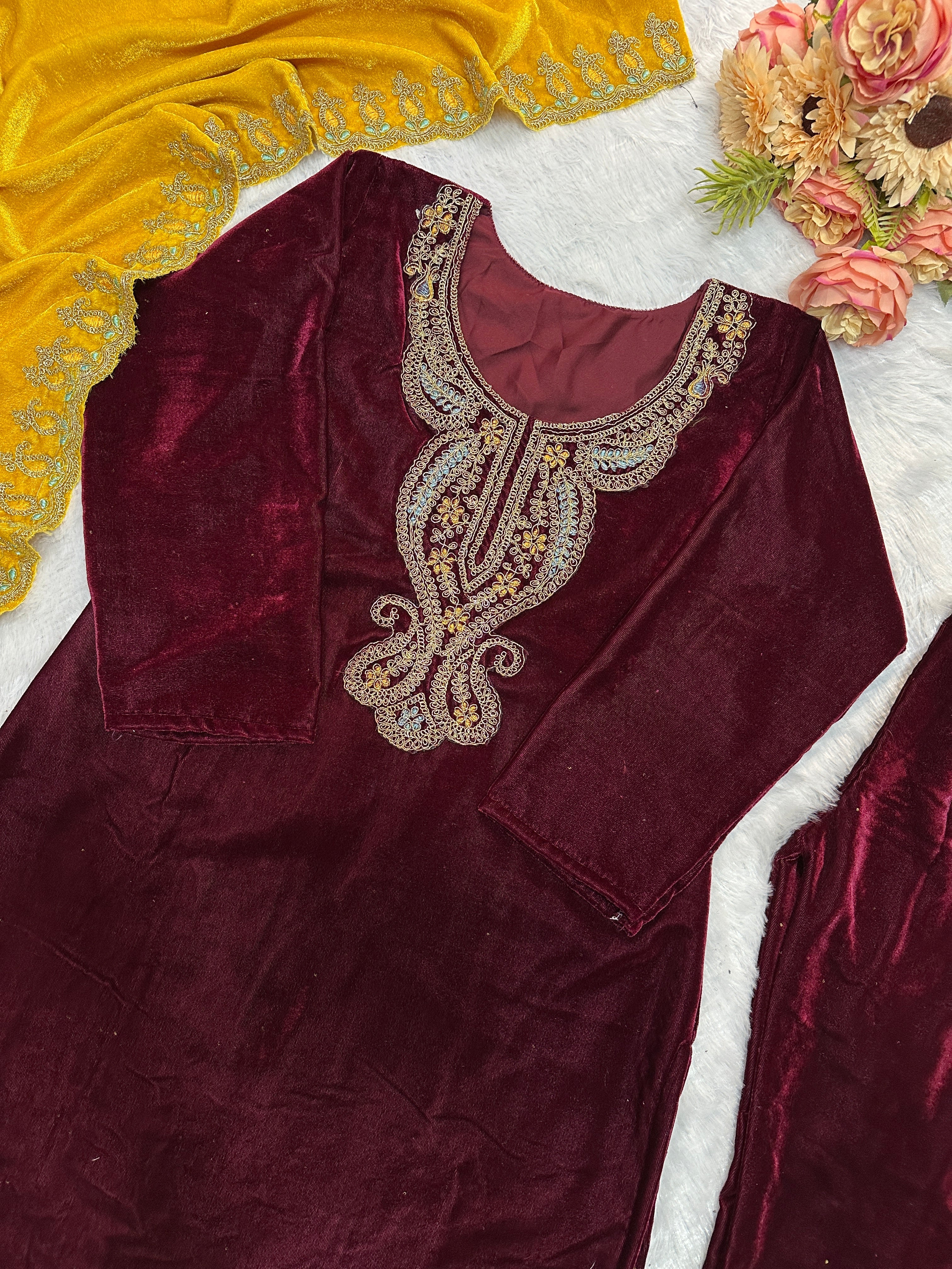 Party Wear Look Beautiful Top Plazzo And Dupatta