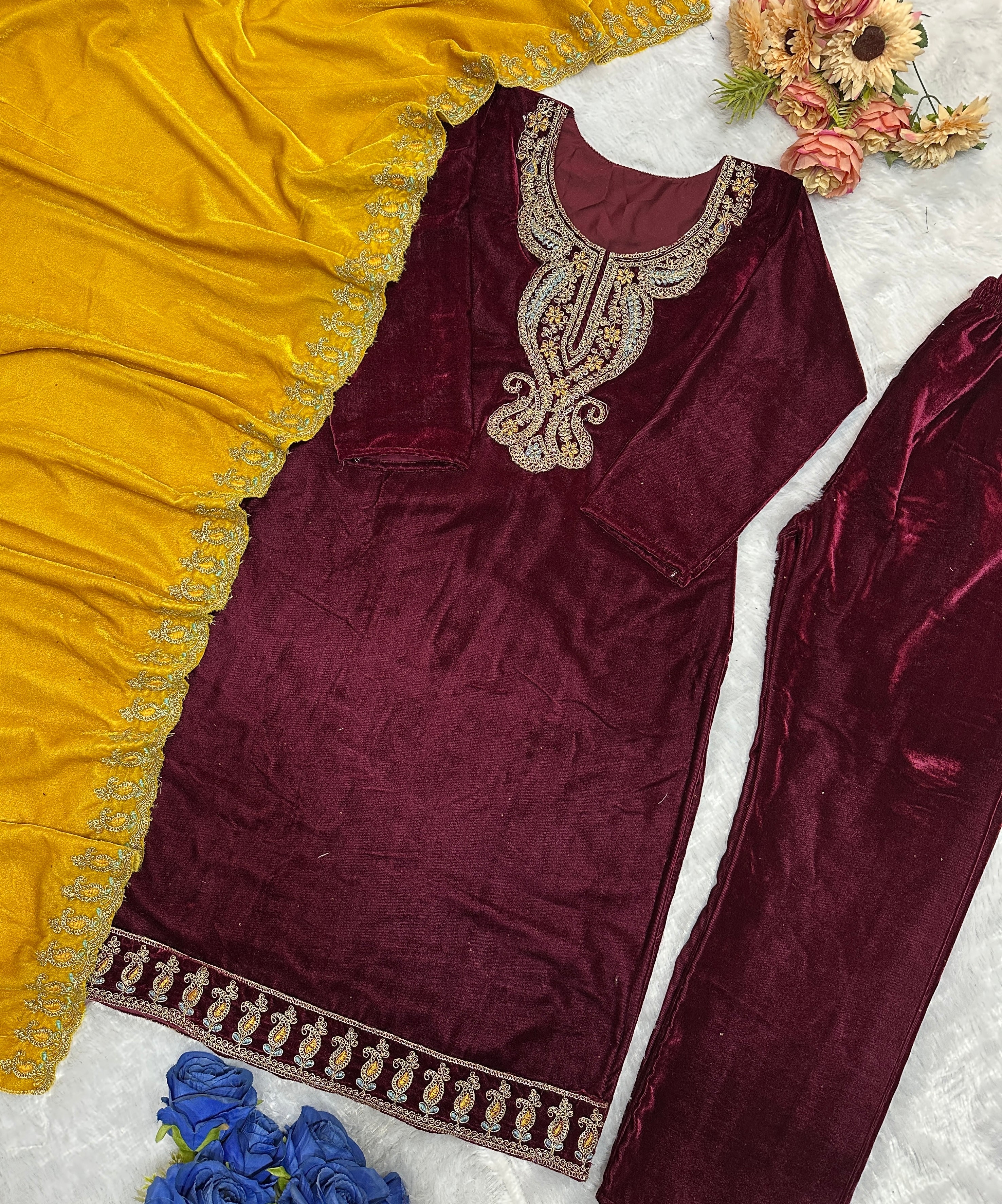 Party Wear Look Beautiful Top Plazzo And Dupatta