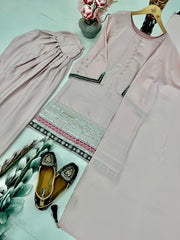 Fancy Top Pent And Dupatta With Embroidery Sequence Work