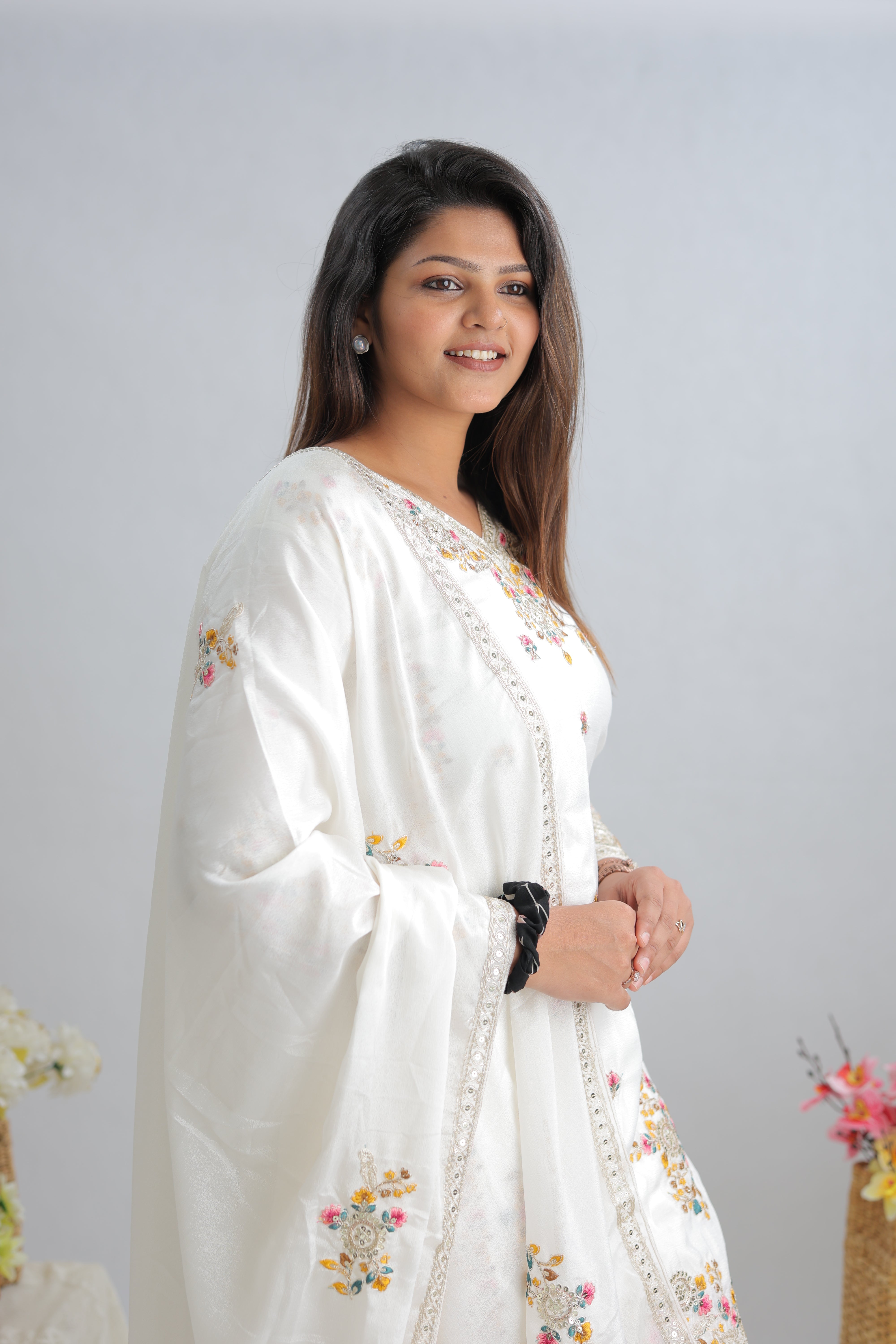 Party Wear Beautiful Top-Sarara And Fancy Dupatta